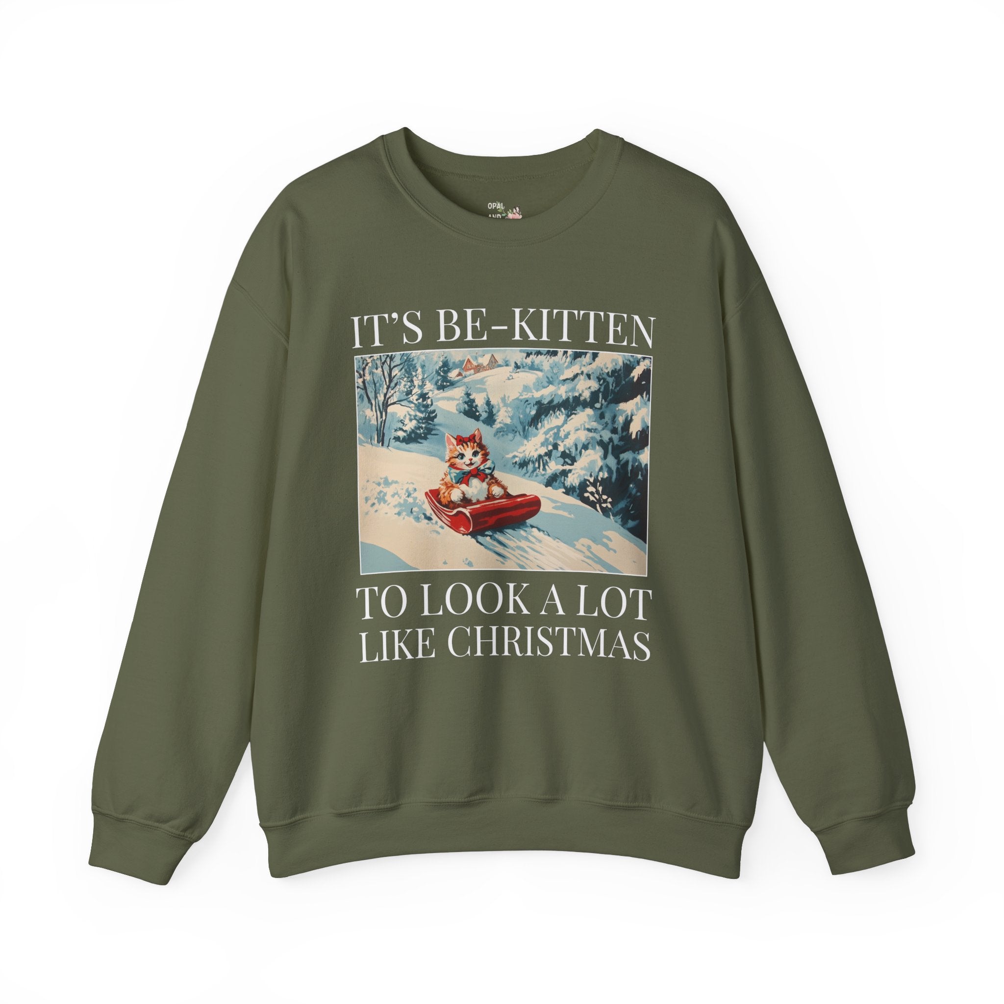 Funny Christmas Cat Lover Sweatshirt - Opal and June