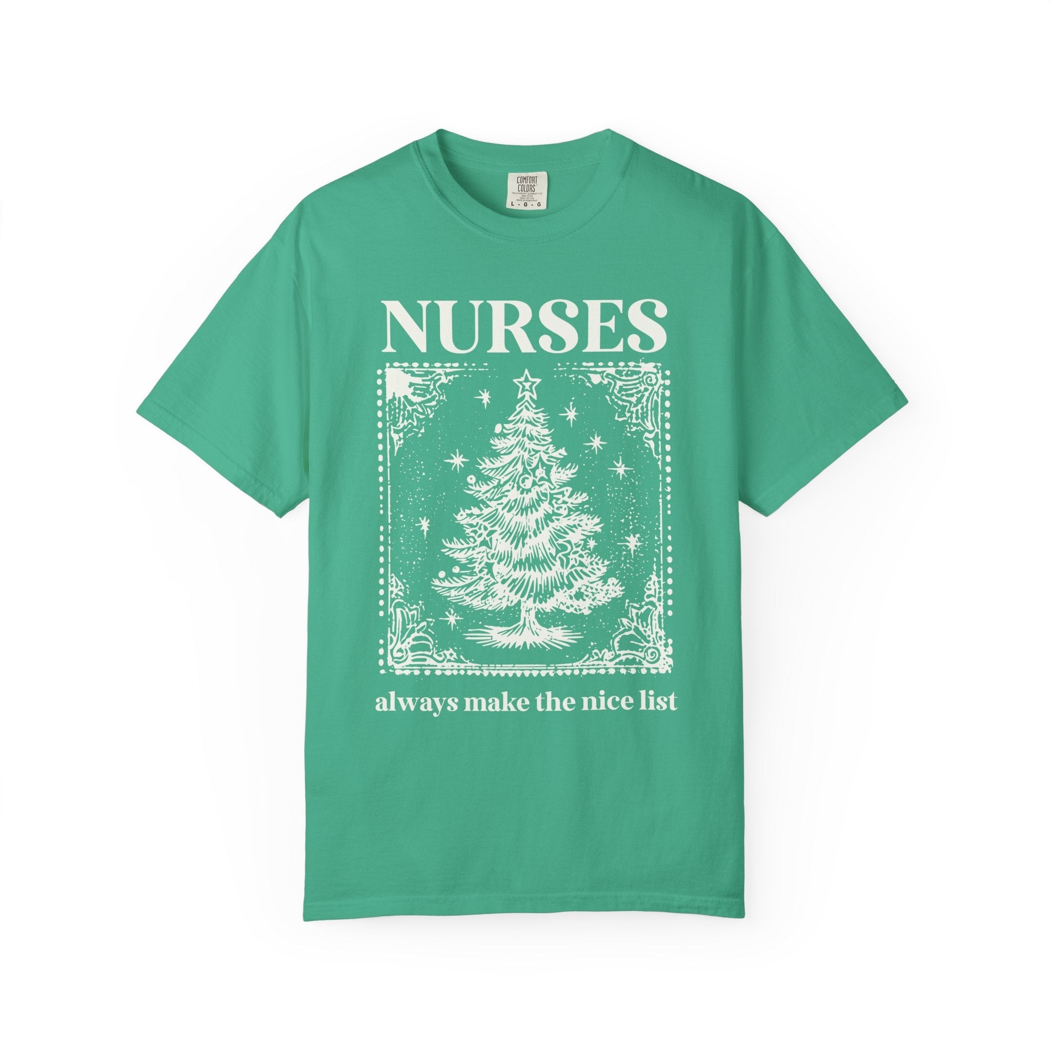 Funny Christmas Lover Tee Shirt: Always Makes the Nice List - Opal and June
