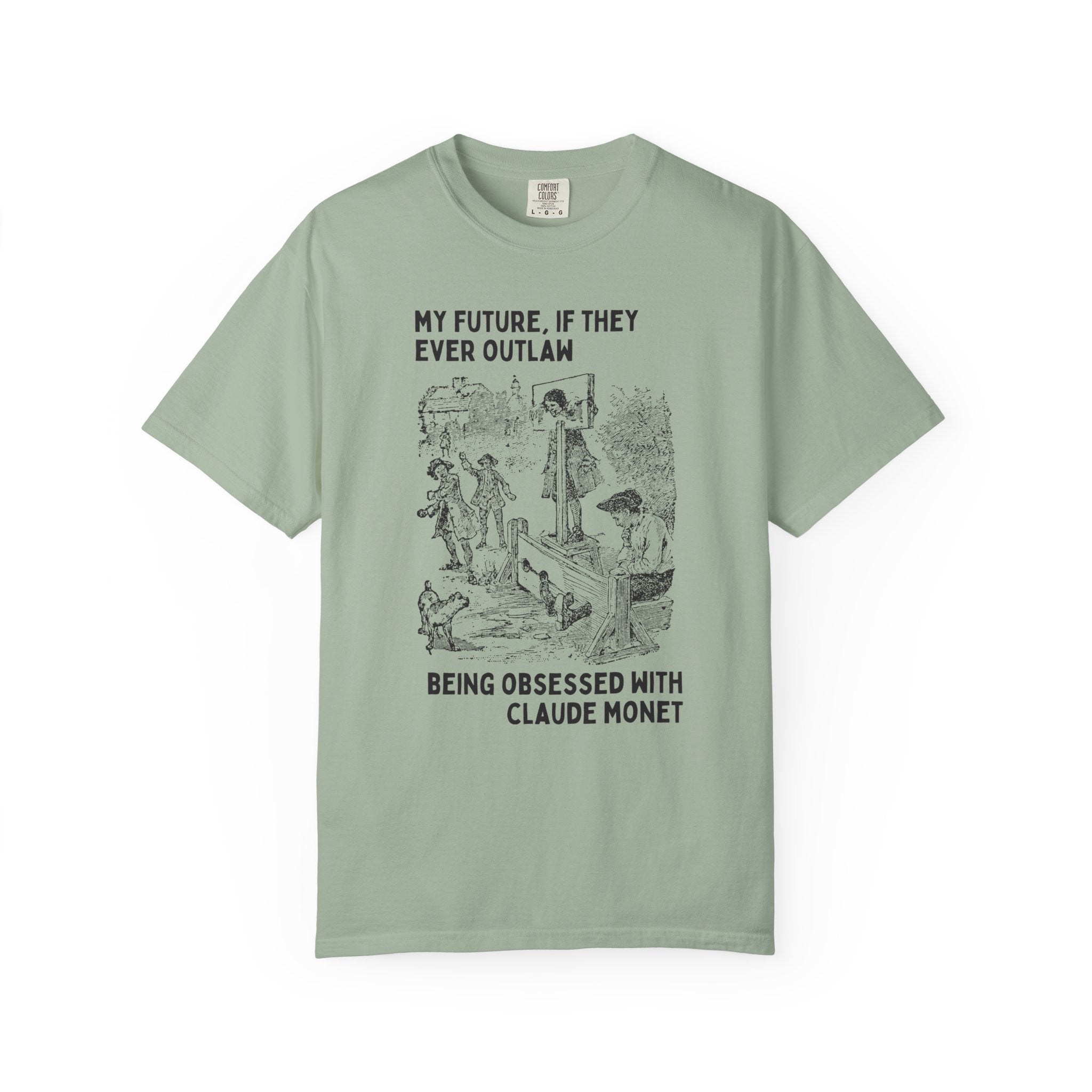 Funny Claude Monet Tee Shirt for Friend Who Loves 19th Century Impressionist Art, Silly Art Historian Gift for Humanites Major or Professor - Opal and June