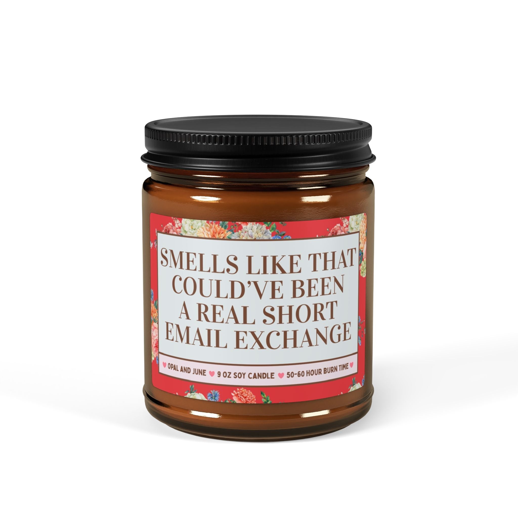Funny Co - Worker Gift for Friend in the Office: Smells Like That Could've Been a Real Short Email Exchange, 9 Oz Soy Candle - Opal and June