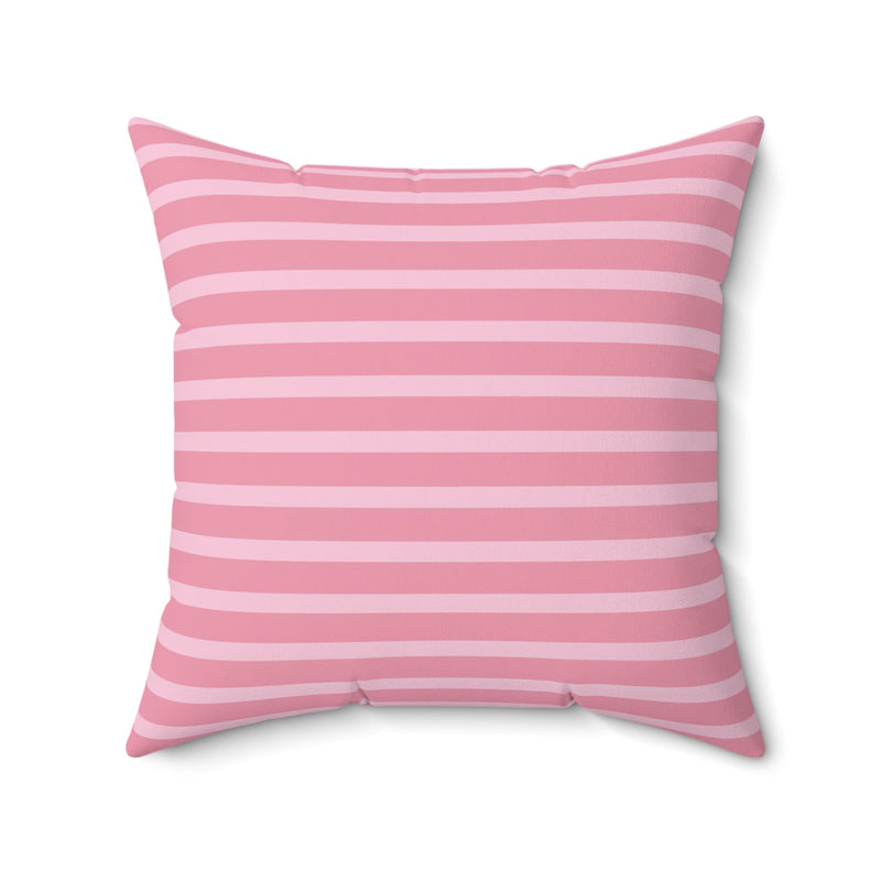 Funny Cottagecore Cat Pillow for Cat Mom or Cat Dad: Watercolor Cat with Butterflies | Colorful and Kitschy Throwback Pillow with Flowers - Opal and June