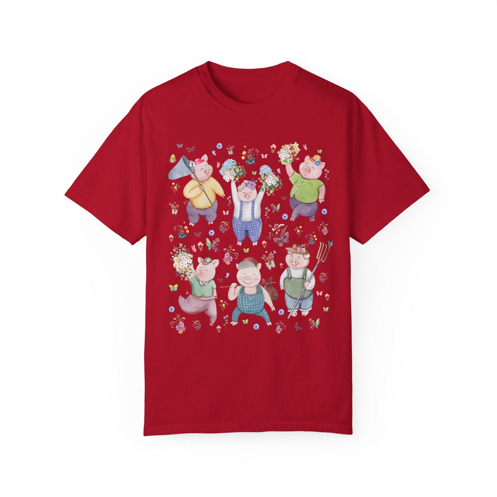 Funny Cottagecore Pig Tee Shirt - Opal and June