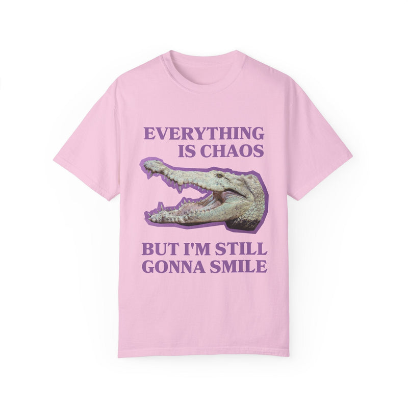 Funny Crocodile Tee Shirt: Everything is Chaos - Opal and June