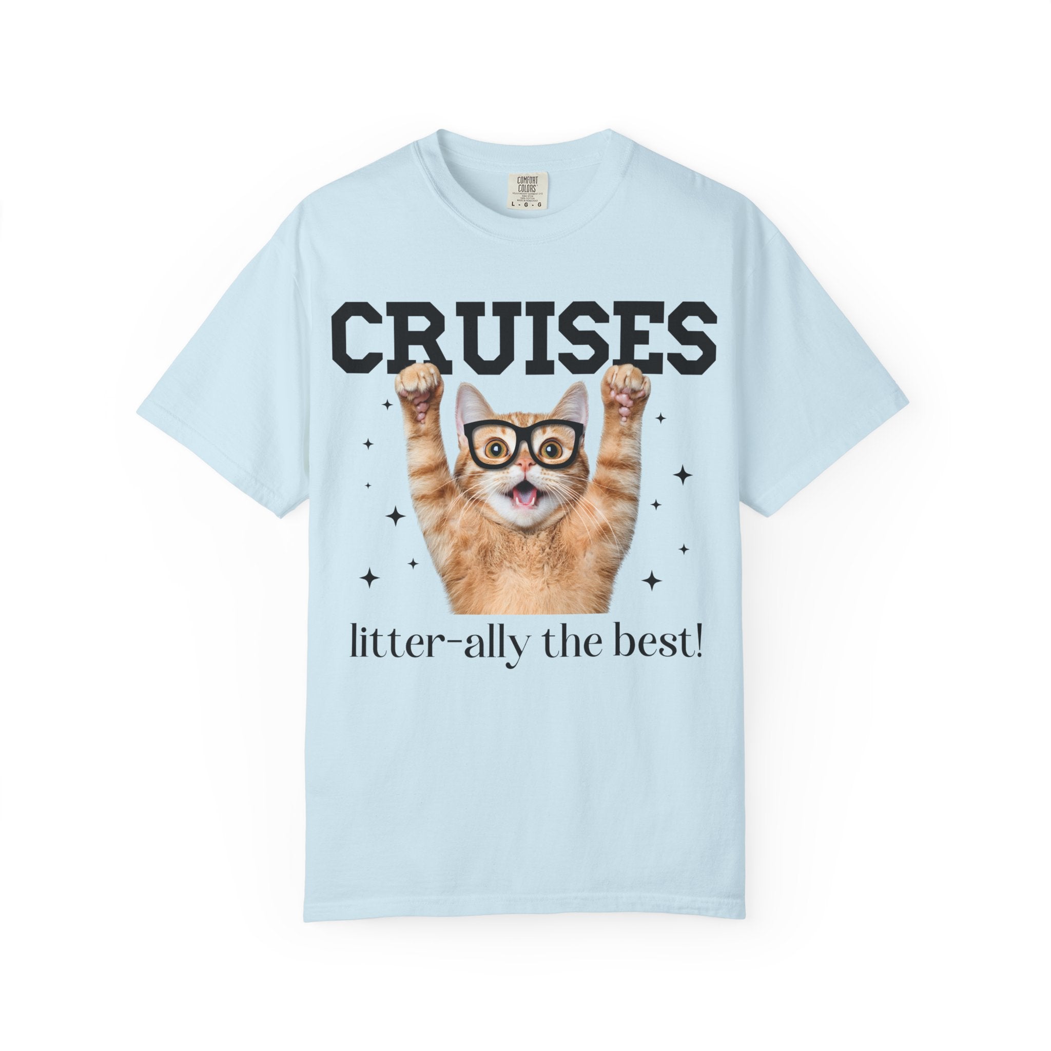 Funny Cruse Lover Tee Shirt for Cat Lover, Cat Mom or Cat Dad T-Shirt, Matching Cruise Shirt with Friends, Silly Drunk Bachelorette Cat Tee - Opal and June