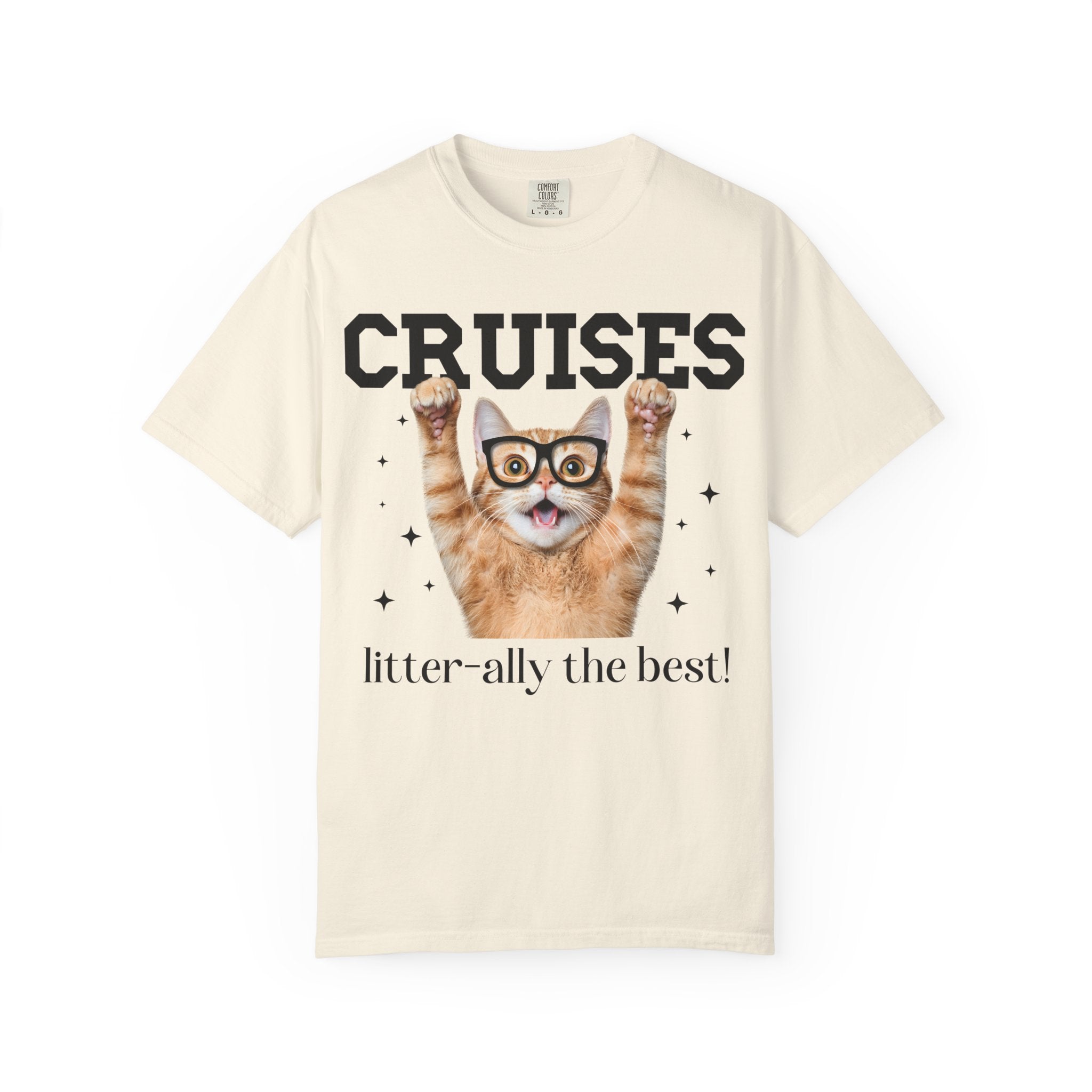 Funny Cruse Lover Tee Shirt for Cat Lover, Cat Mom or Cat Dad T-Shirt, Matching Cruise Shirt with Friends, Silly Drunk Bachelorette Cat Tee - Opal and June