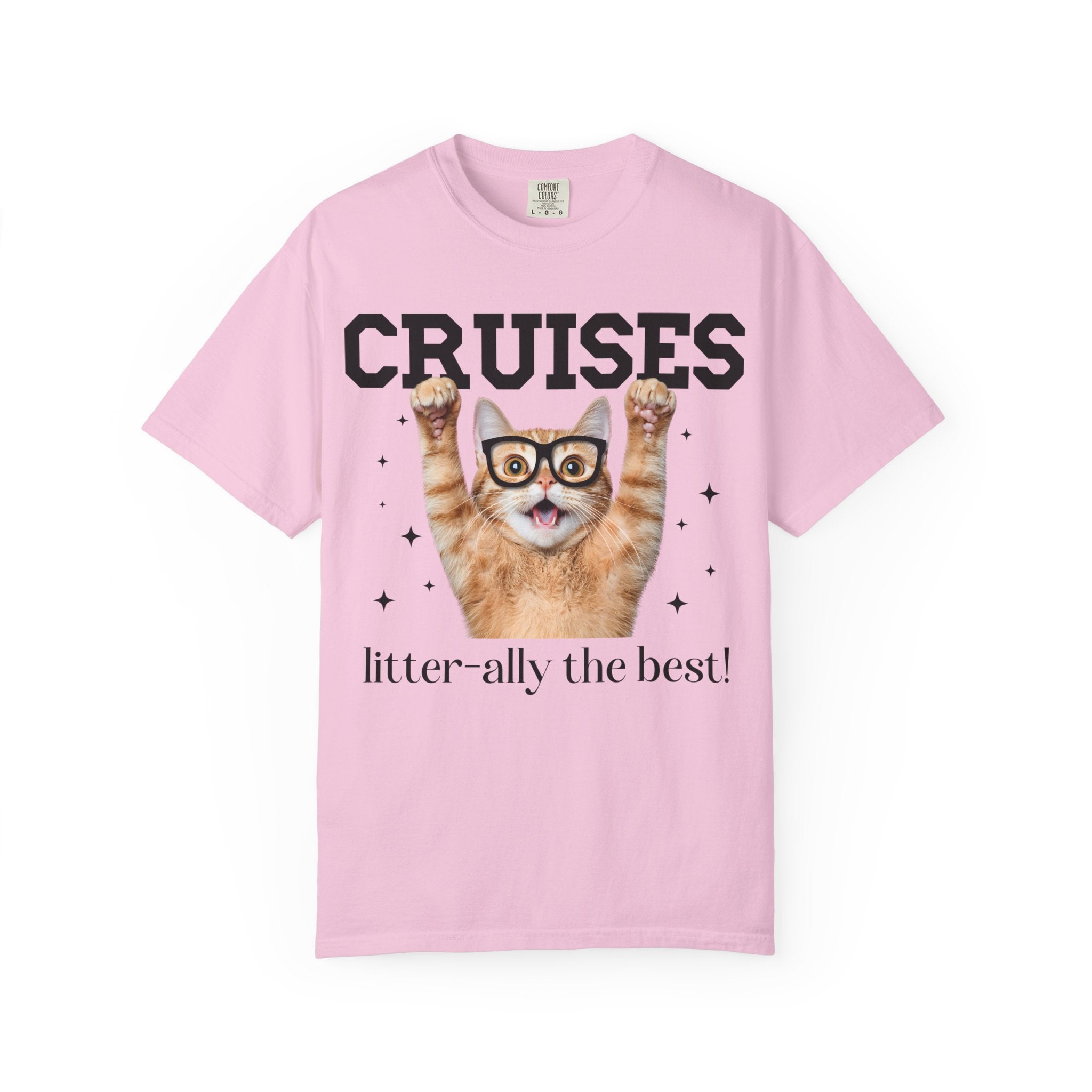Funny Cruse Lover Tee Shirt for Cat Lover, Cat Mom or Cat Dad T-Shirt, Matching Cruise Shirt with Friends, Silly Drunk Bachelorette Cat Tee - Opal and June
