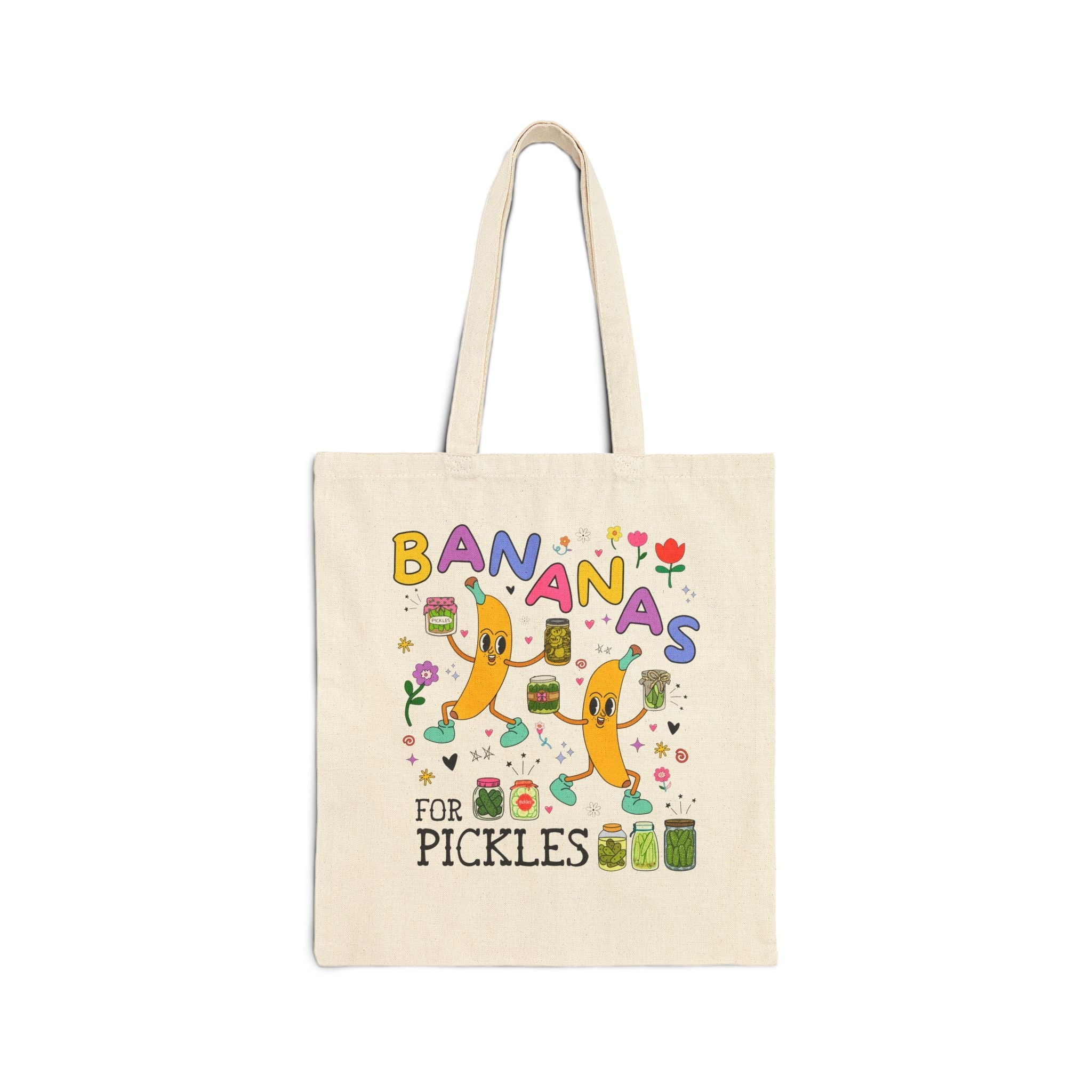 Funny Dill Pickle Tote Bag, Funny Saying Pickle Lover Tote Bag for Friend, Sister Who Loves Pickles, Bananas for Pickles, Cute Birthday Gift - Opal and June