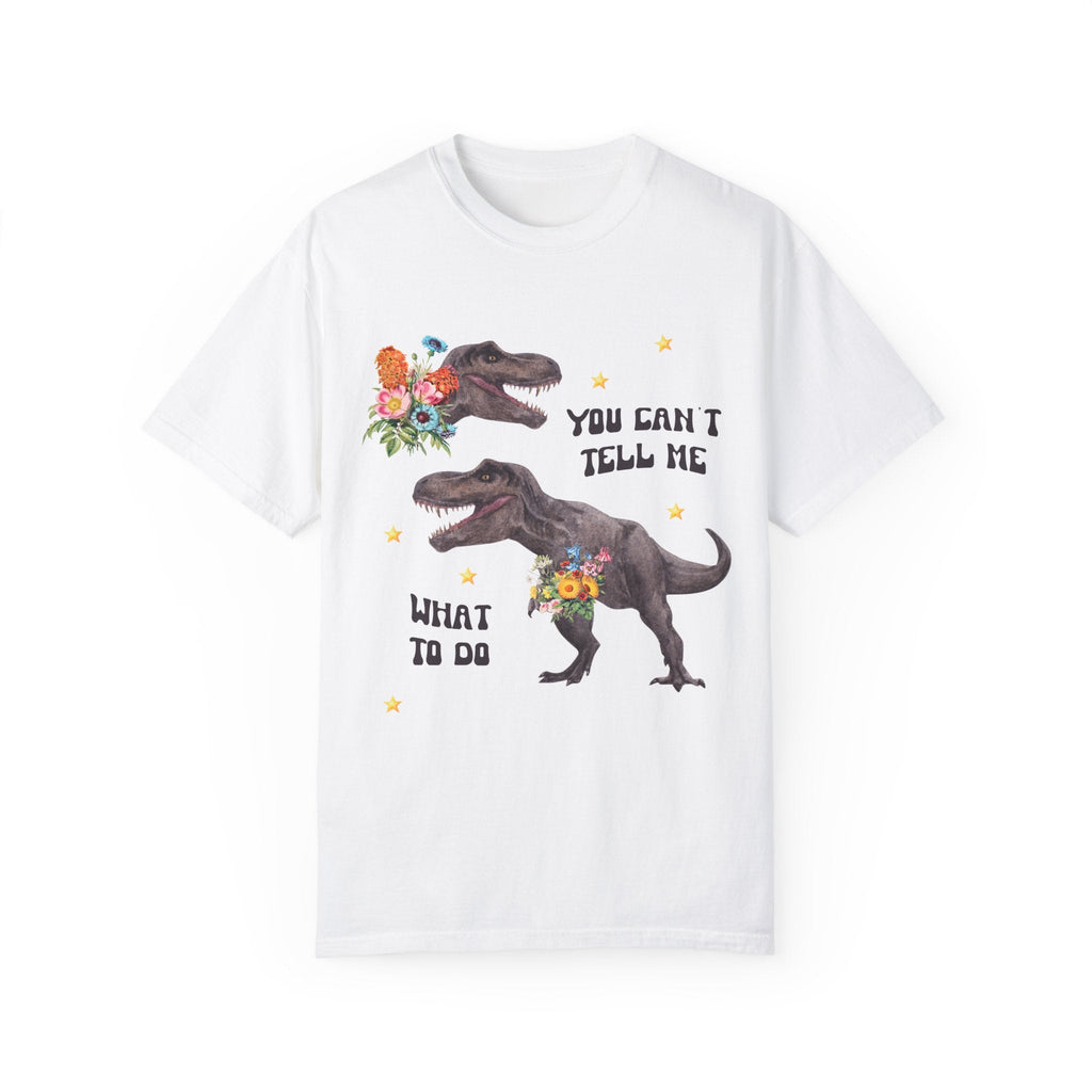 Funny Dinosaur Shirt with Flowers - Opal and June