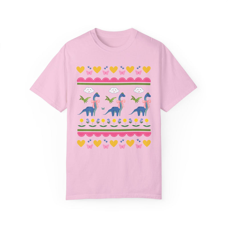 Funny Dinosaur Tee Shirt with Hearts - Opal and June