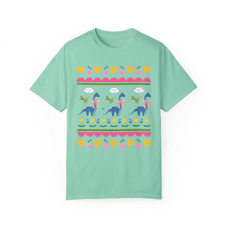 Funny Dinosaur Tee Shirt with Hearts - Opal and June