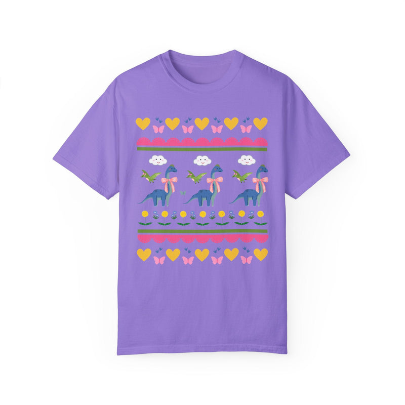 Funny Dinosaur Tee Shirt with Hearts - Opal and June