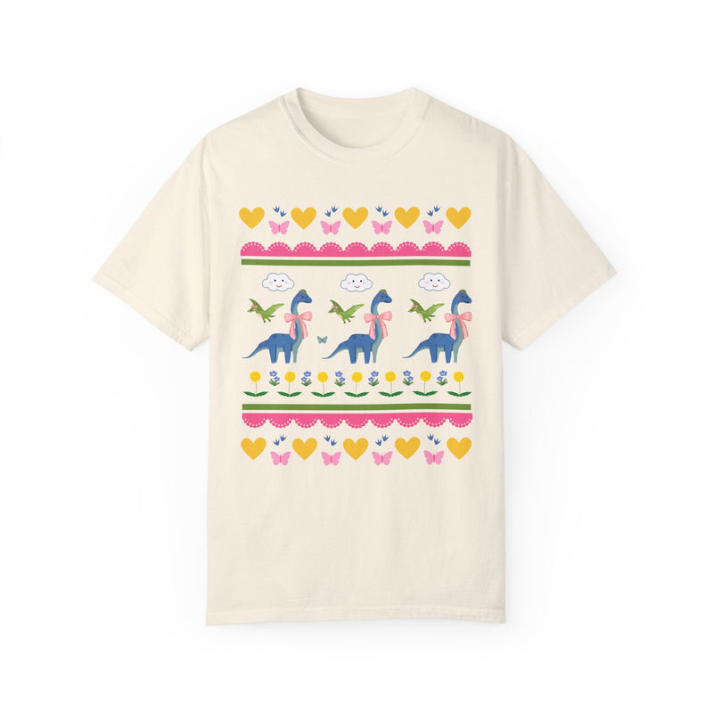 Funny Dinosaur Tee Shirt with Hearts - Opal and June