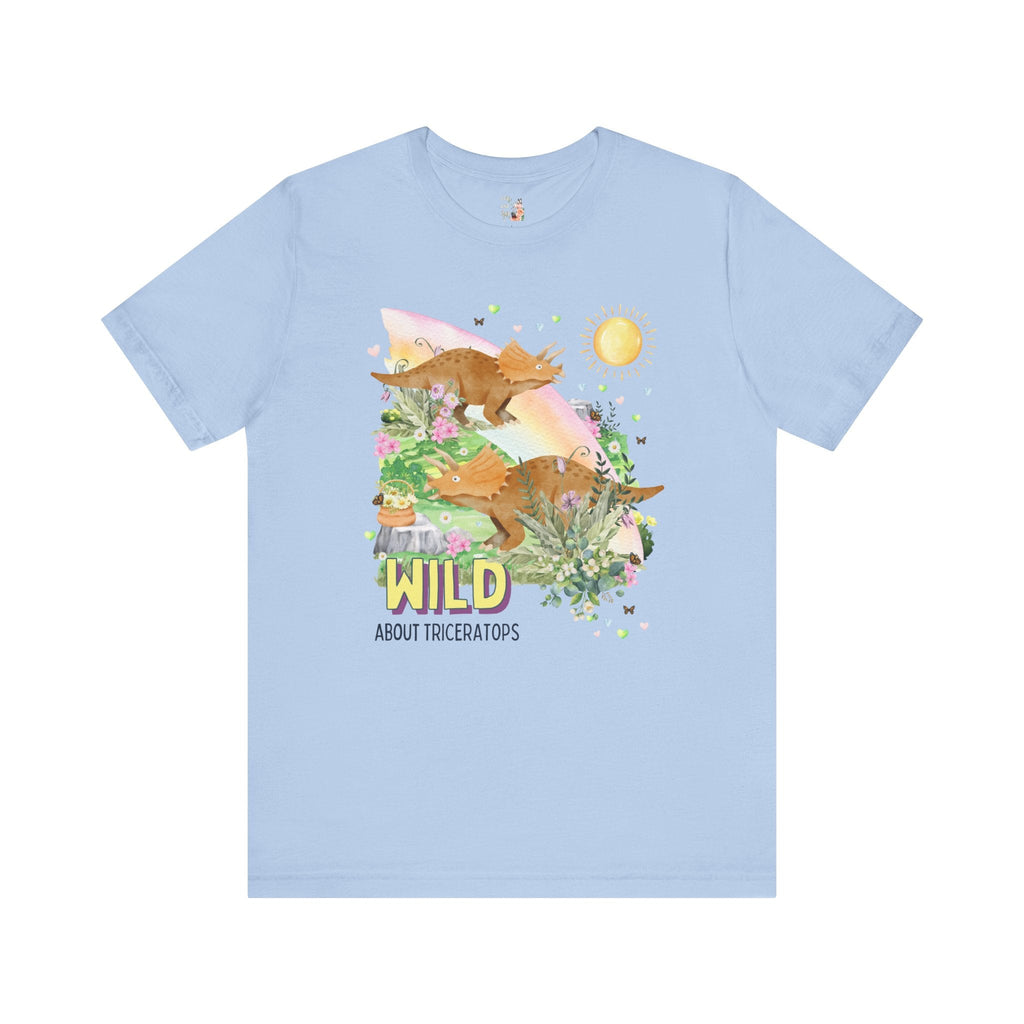 Funny Dinosaur Tee: Wild About Triceratops - Opal and June