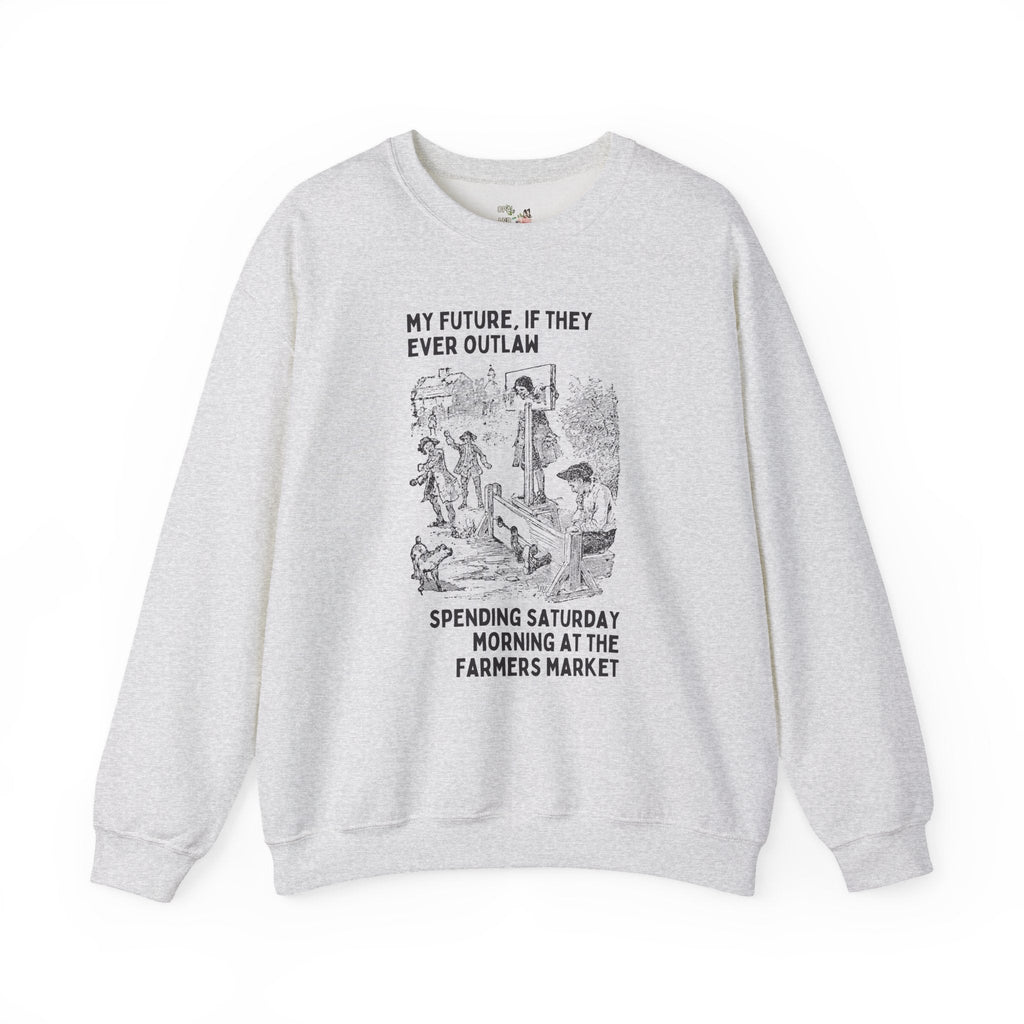 Funny Farmers Market Lover Sweatshirt for Friend Who Loves Spending Saturday Mornings at the Farmers Market, Silly Vintage Aesthetic Shirt - Opal and June