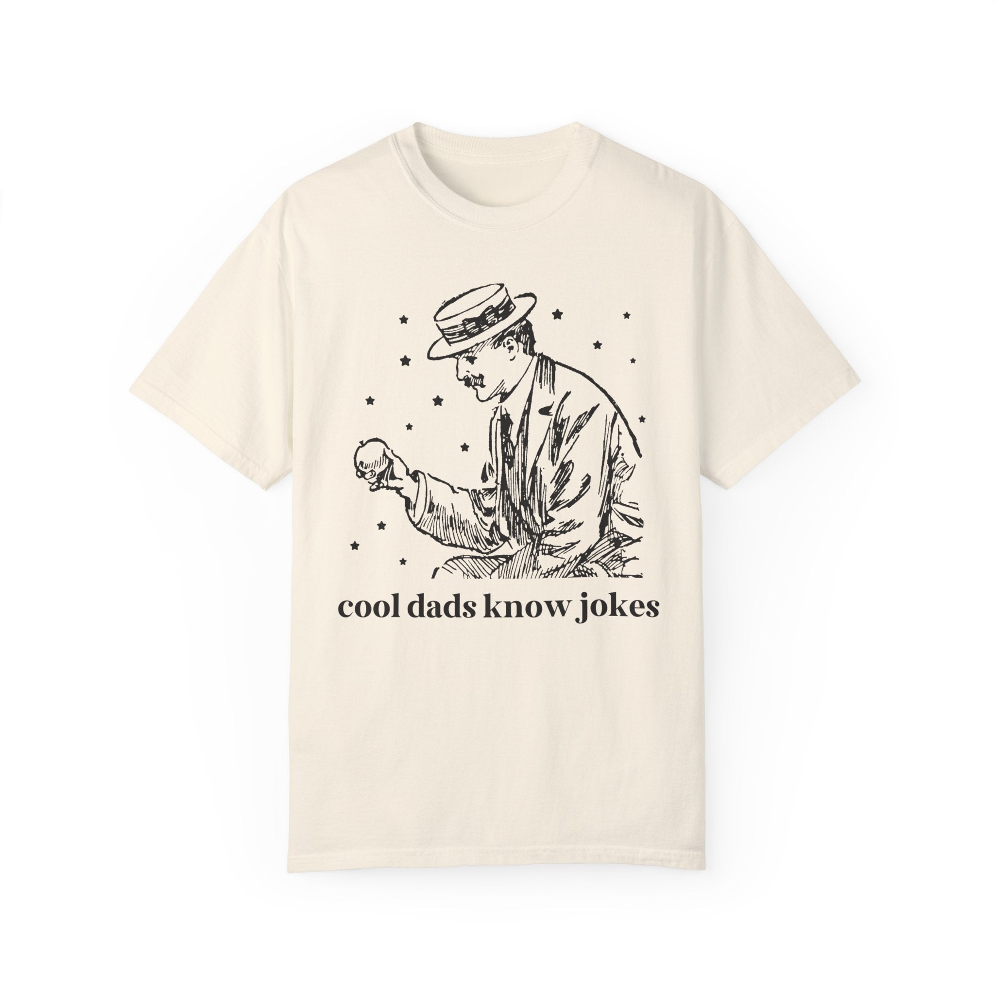 Funny Father's Day Gift for Silly Dad or Grandpa: Cool Dads Know Jokes, Funny Saying T-Shirt with Stars, Gift for Husband, Y2K Aesthetic - Opal and June