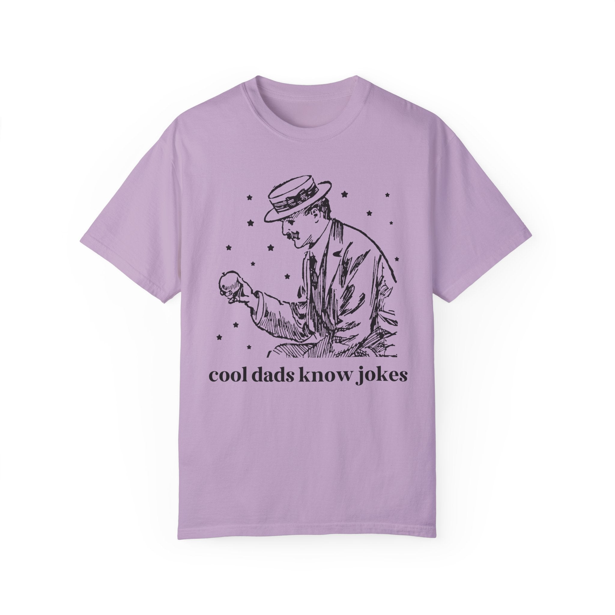 Funny Father's Day Gift for Silly Dad or Grandpa: Cool Dads Know Jokes, Funny Saying T-Shirt with Stars, Gift for Husband, Y2K Aesthetic - Opal and June