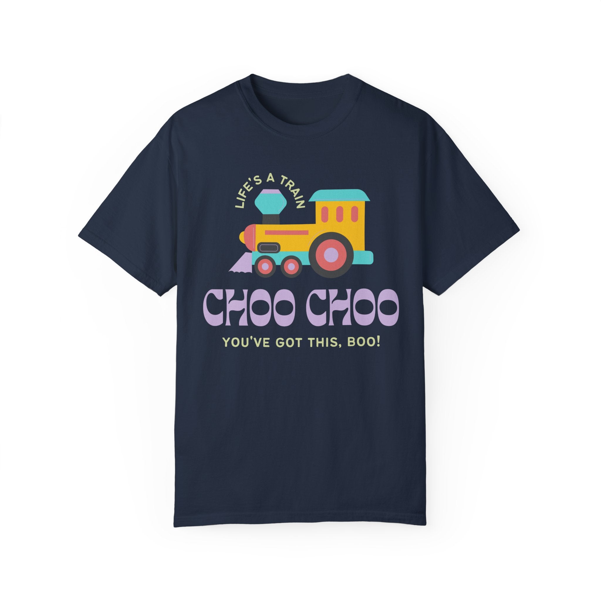 Funny Father's Day Gift, Ridiculous and Funny Shirt for Train Lover: You've Got This, Boo! | Gift for Dad Who Loves Trains and Dad Humor, Optimistic Retro Train Tee - Opal and June