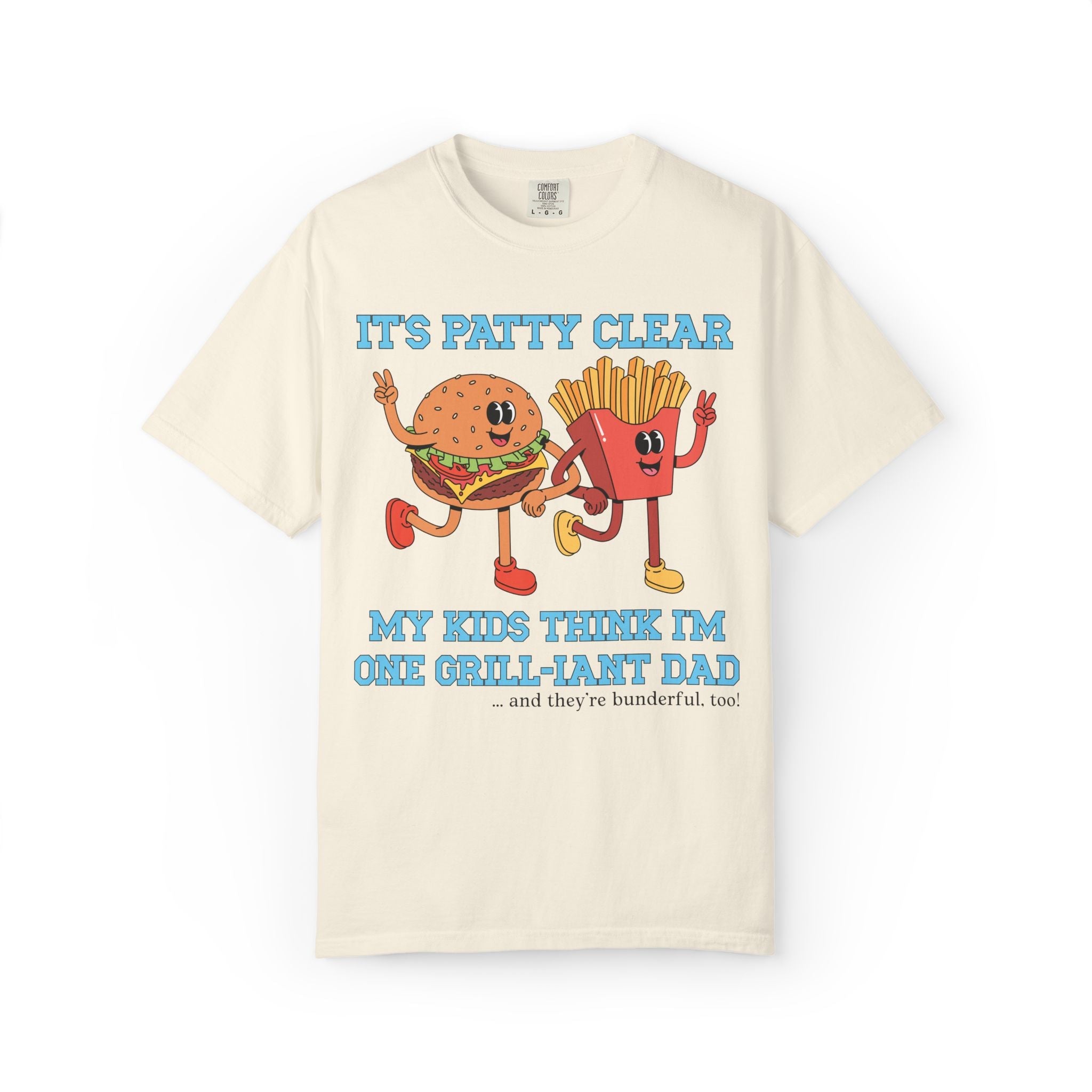 Funny Father's Day Tee Shirt for Dad Who Loves to Grill: Silly 90s Aesthetic Kitschy Eclectic Gift for Dad from Son, Dad of Toddlers Gift - Opal and June