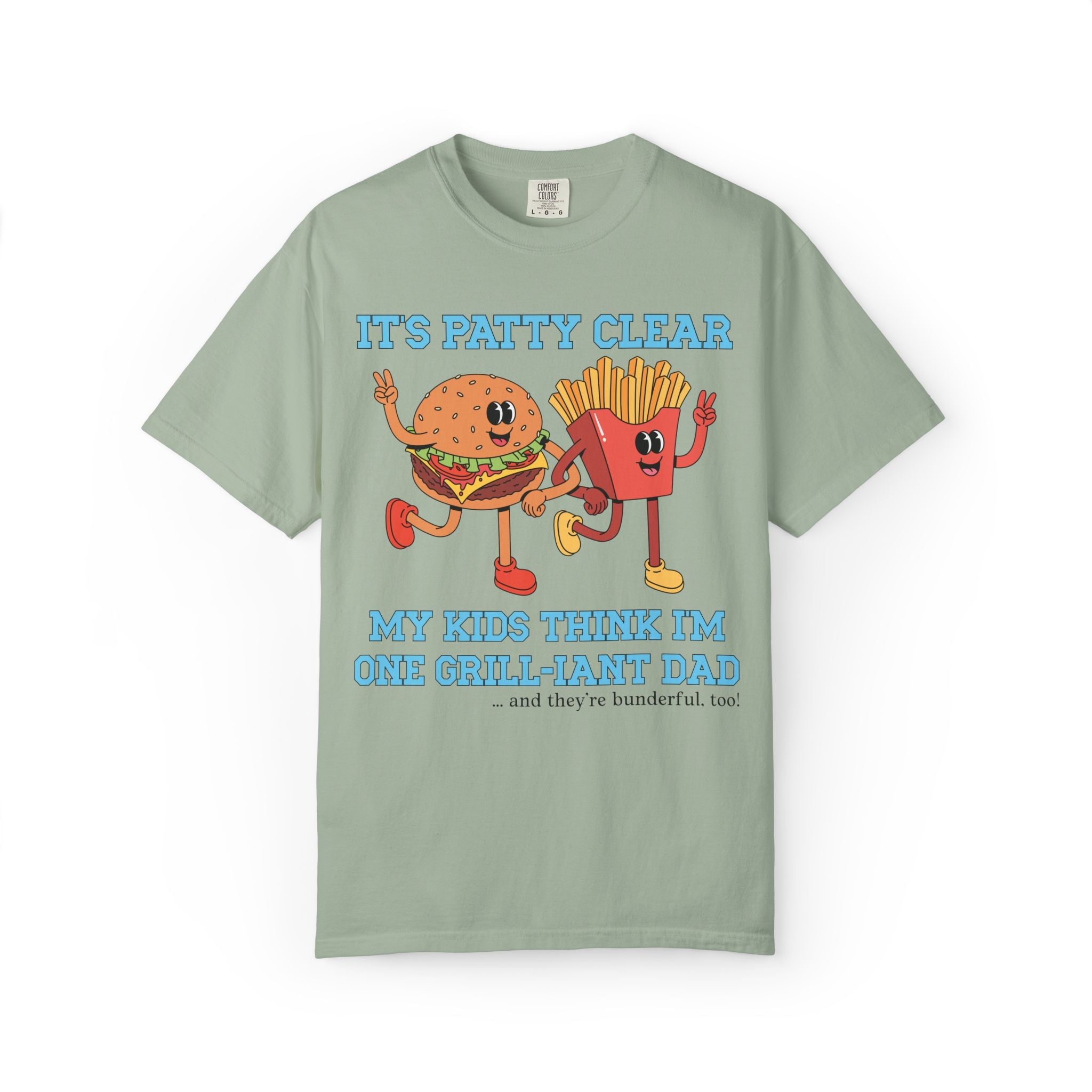 Funny Father's Day Tee Shirt for Dad Who Loves to Grill: Silly 90s Aesthetic Kitschy Eclectic Gift for Dad from Son, Dad of Toddlers Gift - Opal and June