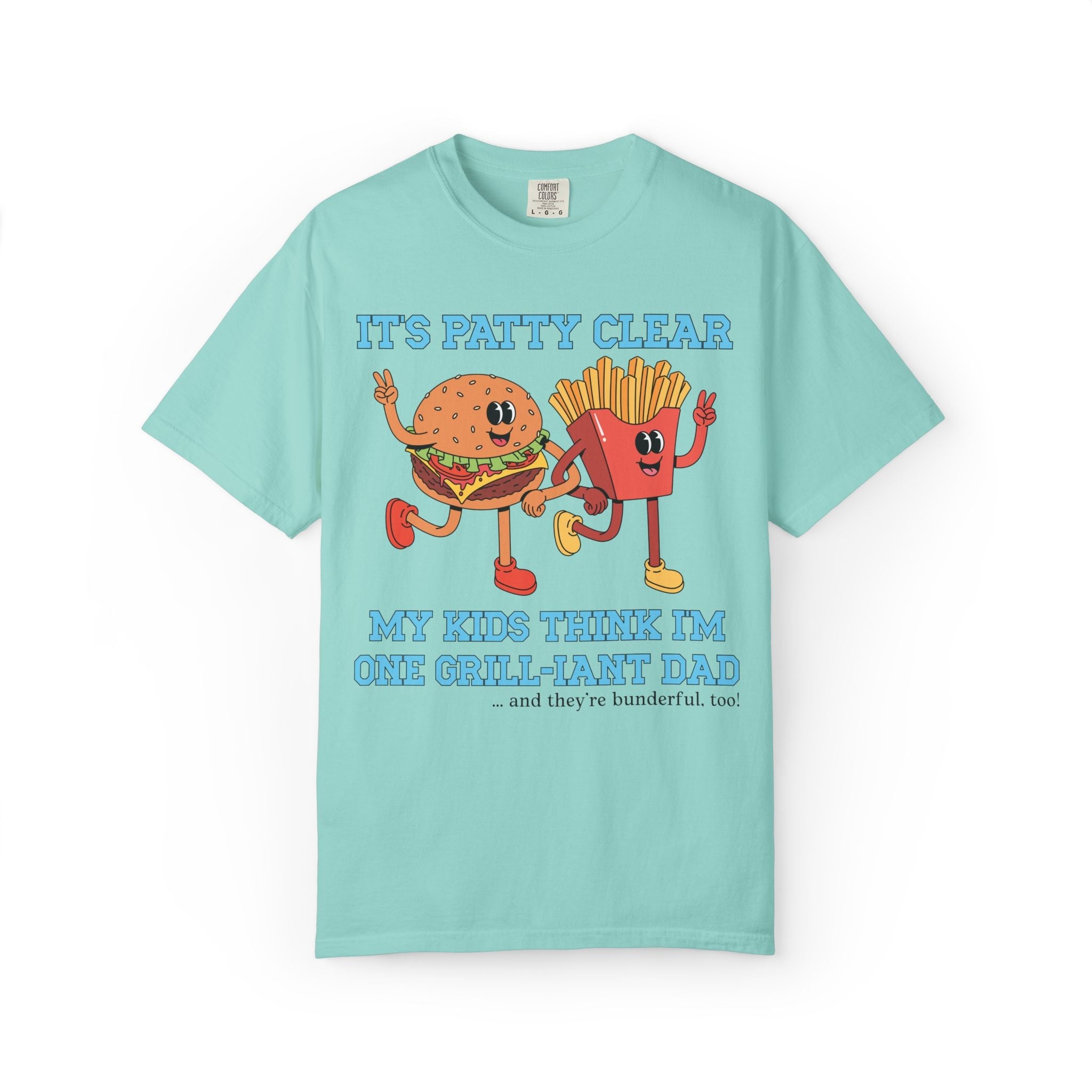 Funny Father's Day Tee Shirt for Dad Who Loves to Grill: Silly 90s Aesthetic Kitschy Eclectic Gift for Dad from Son, Dad of Toddlers Gift - Opal and June