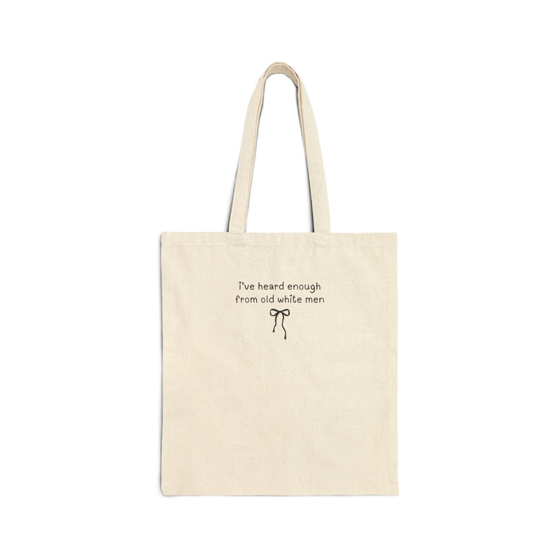 Funny Feminist Tote with Bow - Opal and June