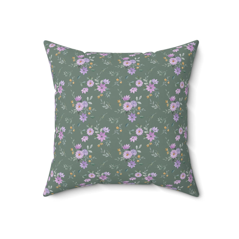 Funny Floral Lion Pillow, Cottagecore Flowers: All I Want is a Nap - Opal and June