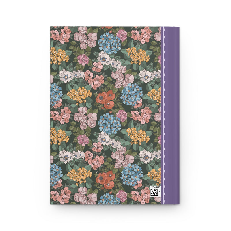 Funny Floral Notebook for Friend, Daughter Who Loves to Write, Silly Born to Yap Journal with Flowers and Cut Coquette Bows, Gift for Sister - Opal and June