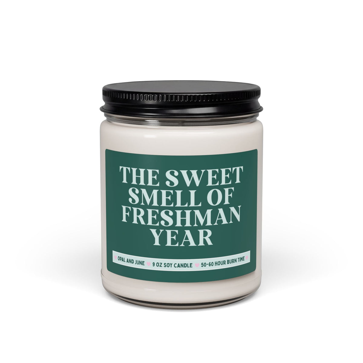 Funny Freshman Year Gift for Friend Starting College, Silly and Cute 9 oz Soy Candle for College Freshman or Daughter Starting High School - Opal and June
