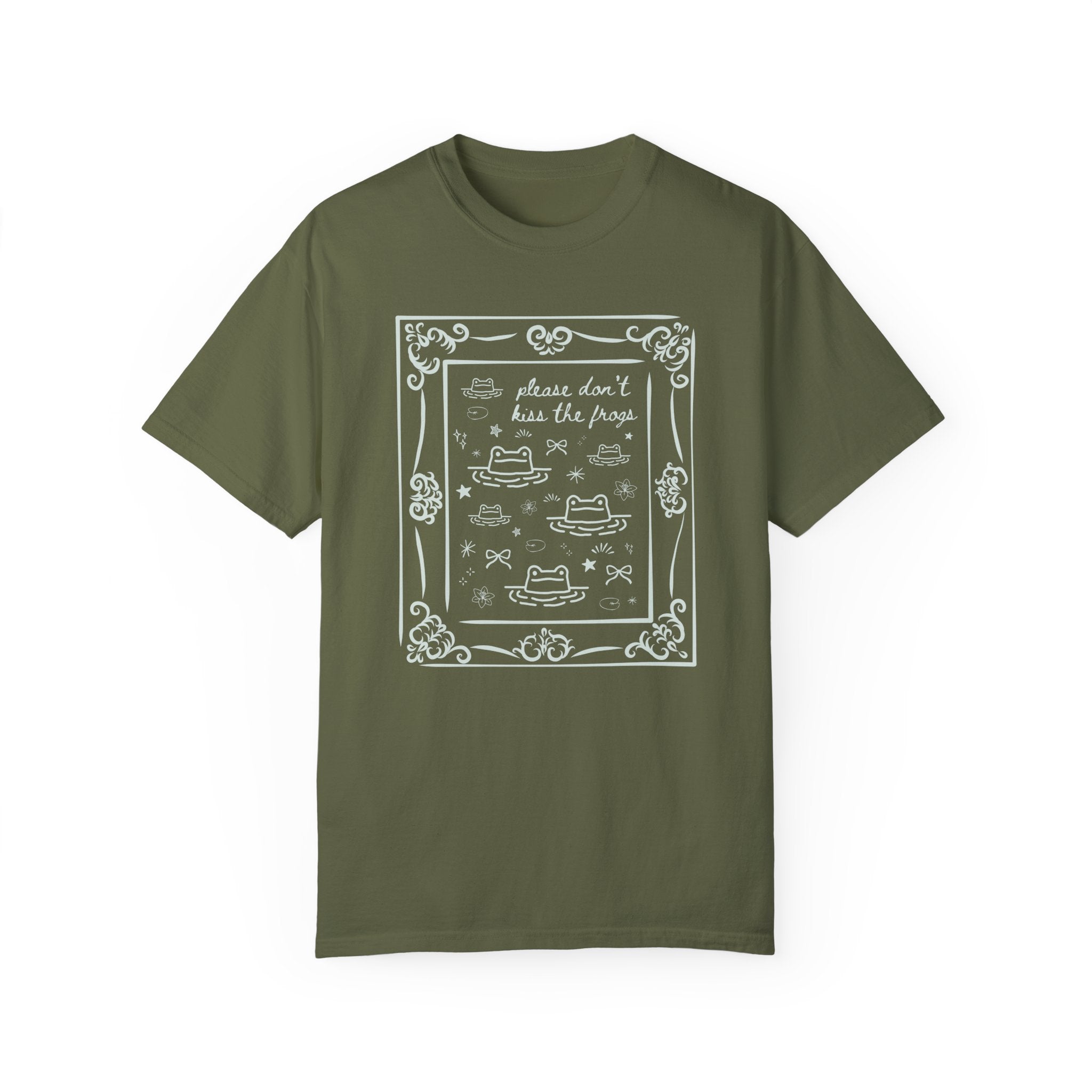 Funny Frog Lover Tee Shirt with Y2K Doodles - Opal and June