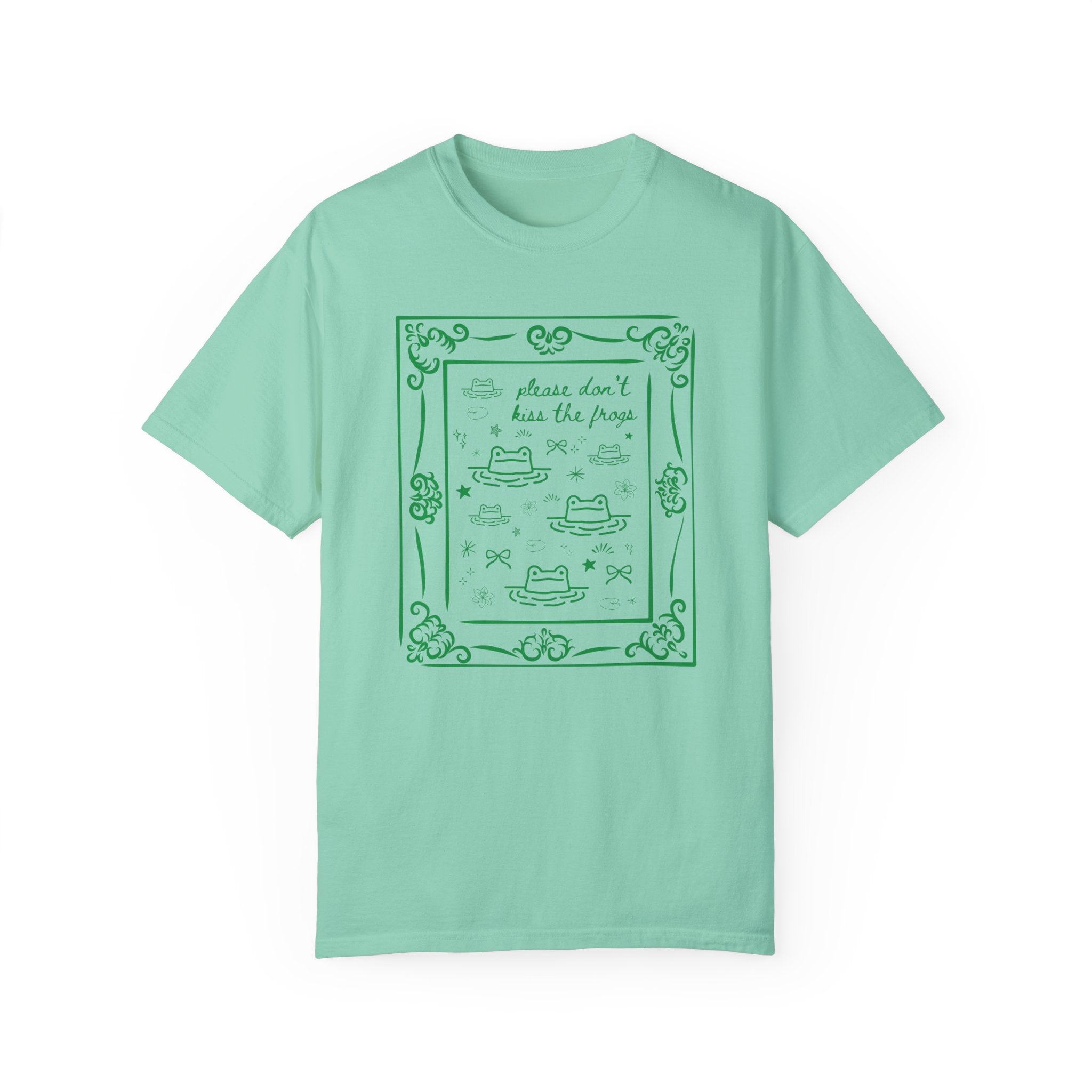 Funny Frog Lover Tee Shirt with Y2K Doodles - Opal and June
