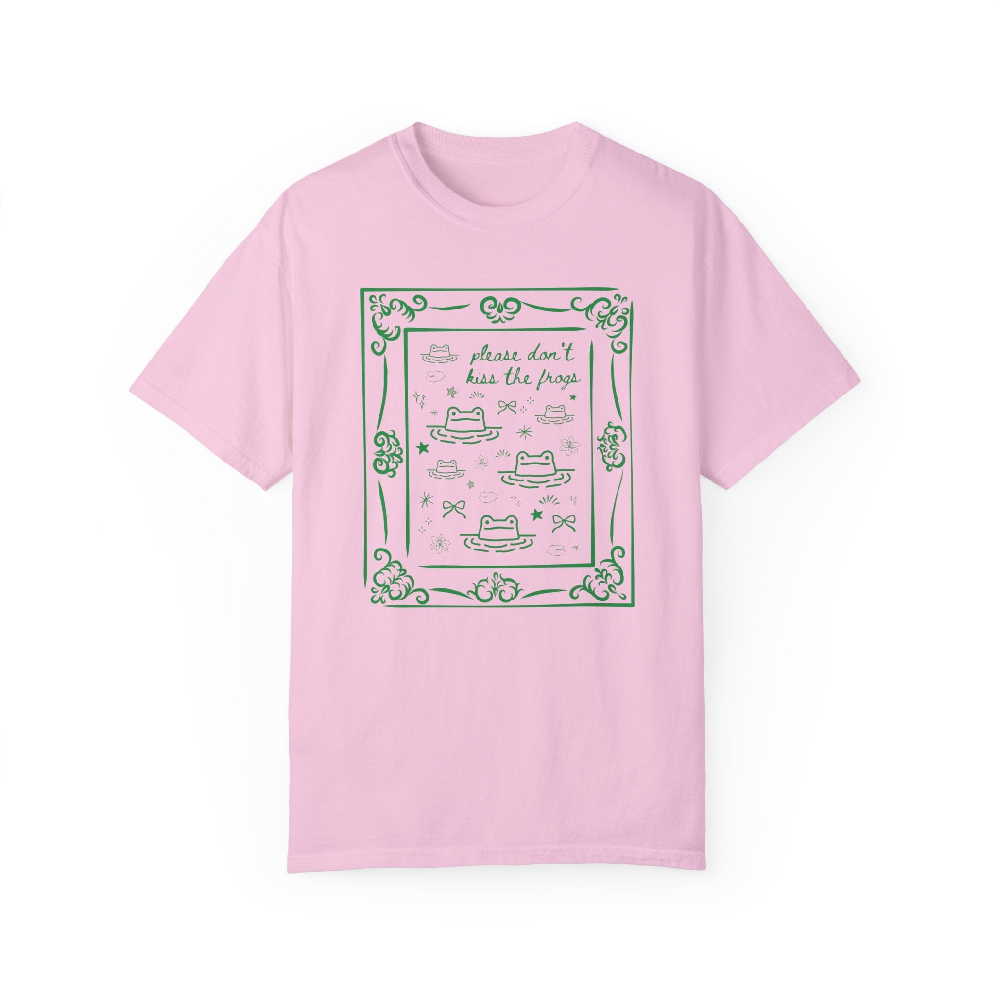 Funny Frog Lover Tee Shirt with Y2K Doodles - Opal and June