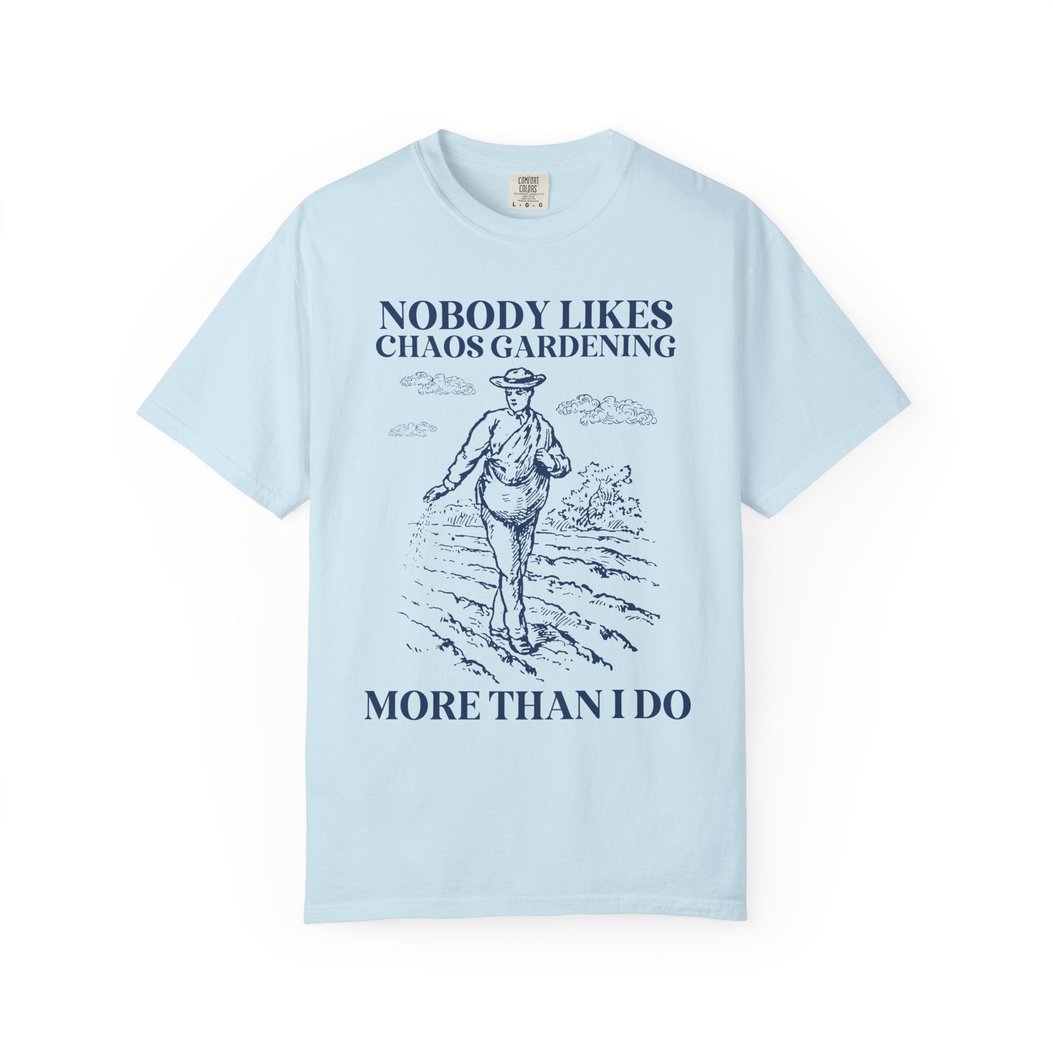 Funny Gardening Tee Shirt for Gardener Who Loves Chaos Gardening, Vintage Lithograph Aesthetic T-Shirt for Flower Farmer Growing Wildflowers - Opal and June