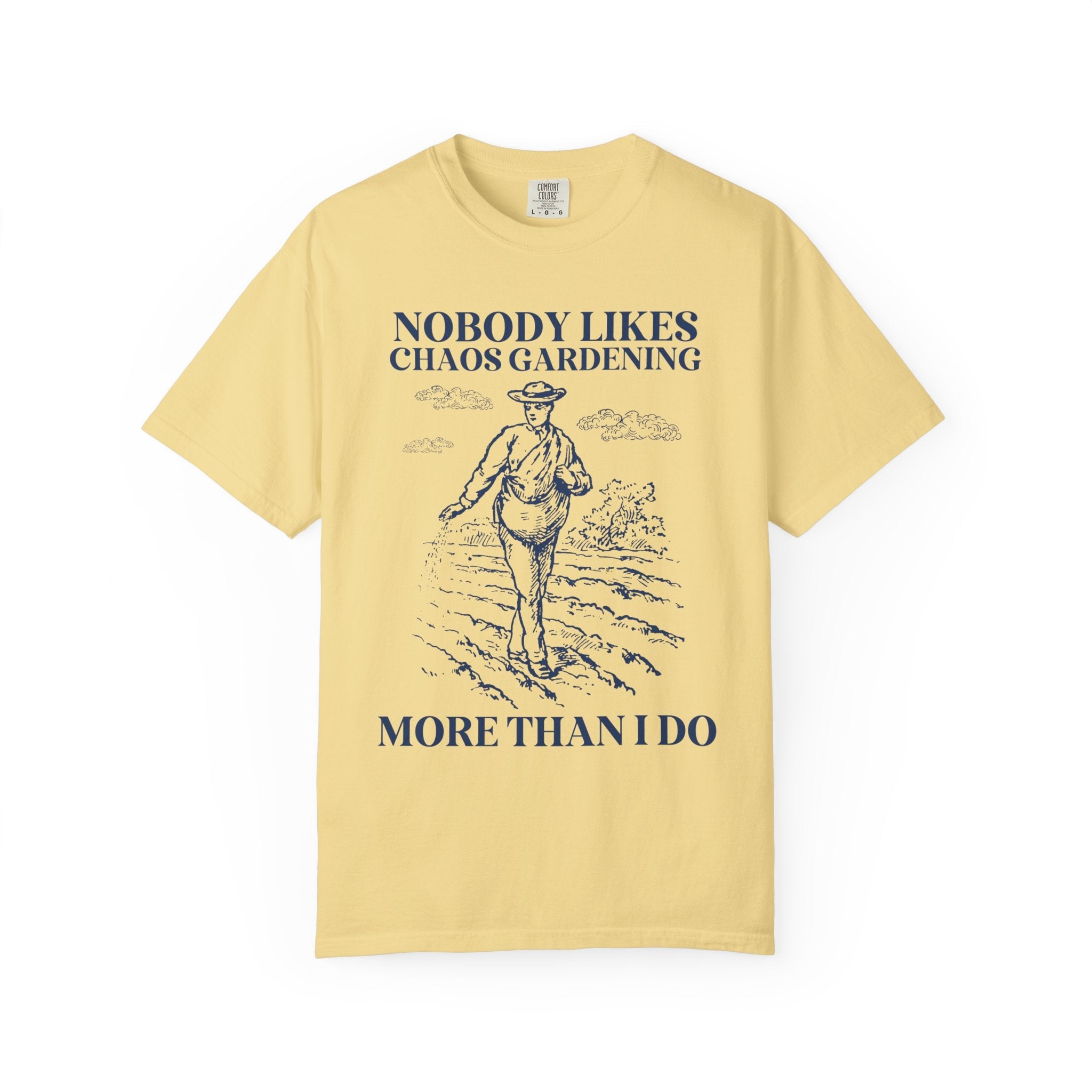 Funny Gardening Tee Shirt for Gardener Who Loves Chaos Gardening, Vintage Lithograph Aesthetic T-Shirt for Flower Farmer Growing Wildflowers - Opal and June