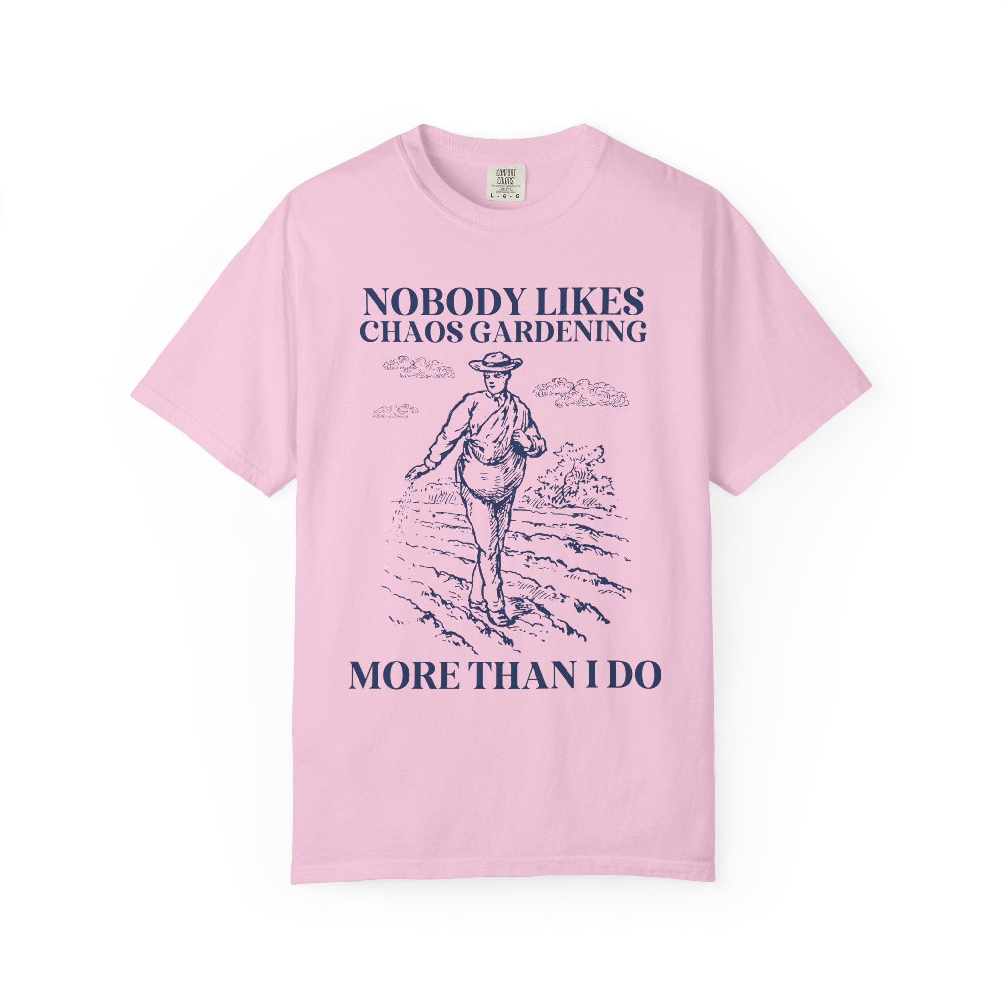 Funny Gardening Tee Shirt for Gardener Who Loves Chaos Gardening, Vintage Lithograph Aesthetic T-Shirt for Flower Farmer Growing Wildflowers - Opal and June