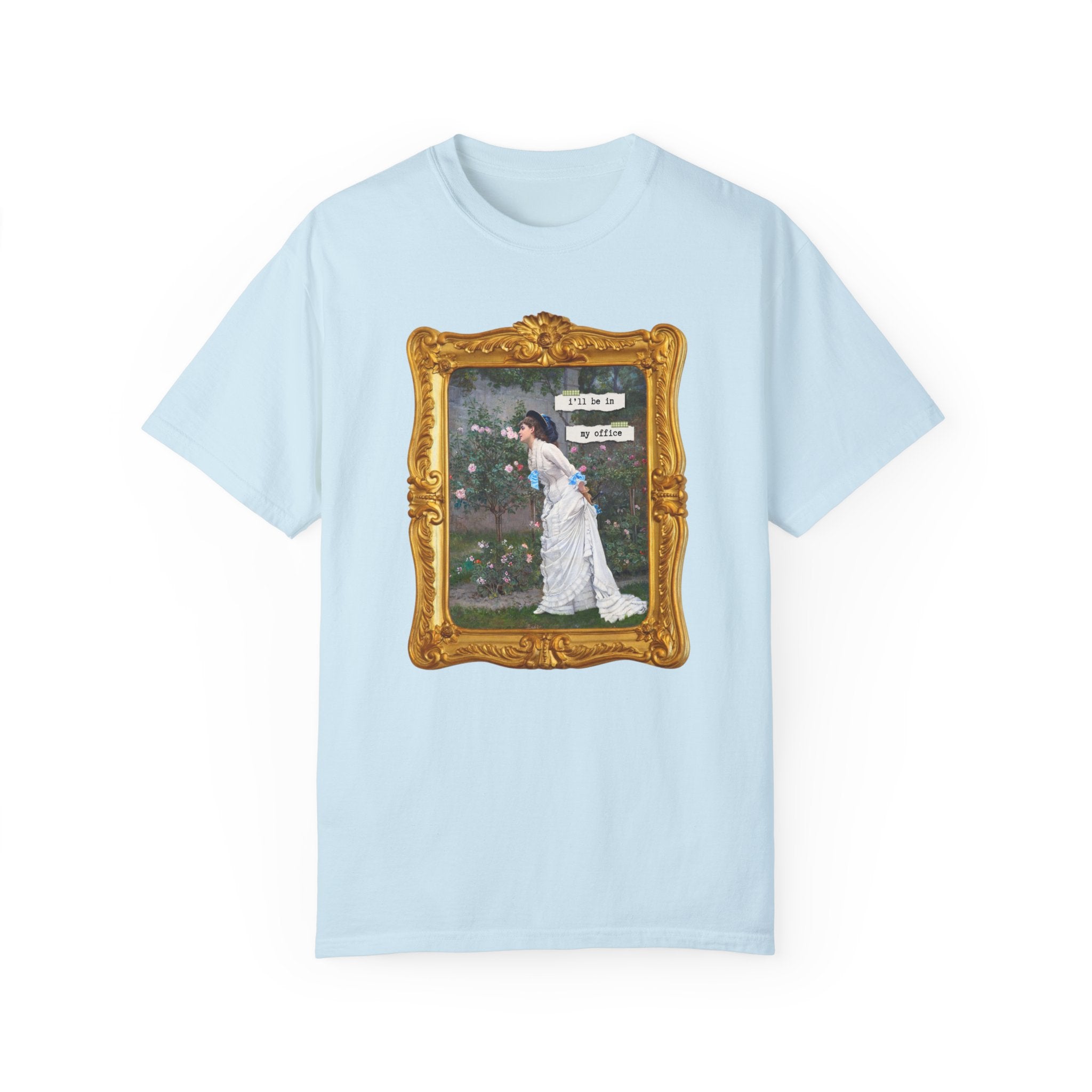 Funny Gardening Tee Shirt for Mother's Day: I'll Be In My Office, Cute Floral Cottagecore T-Shirt, Cut Flower Gardener, Auguste Toulmouche - Opal and June