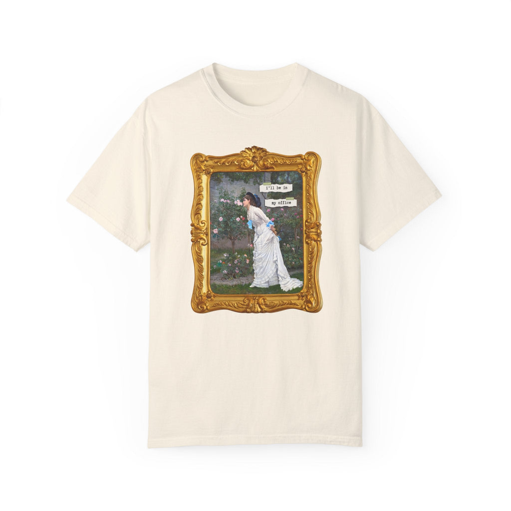 Funny Gardening Tee Shirt for Mother's Day: I'll Be In My Office, Cute Floral Cottagecore T-Shirt, Cut Flower Gardener, Auguste Toulmouche - Opal and June