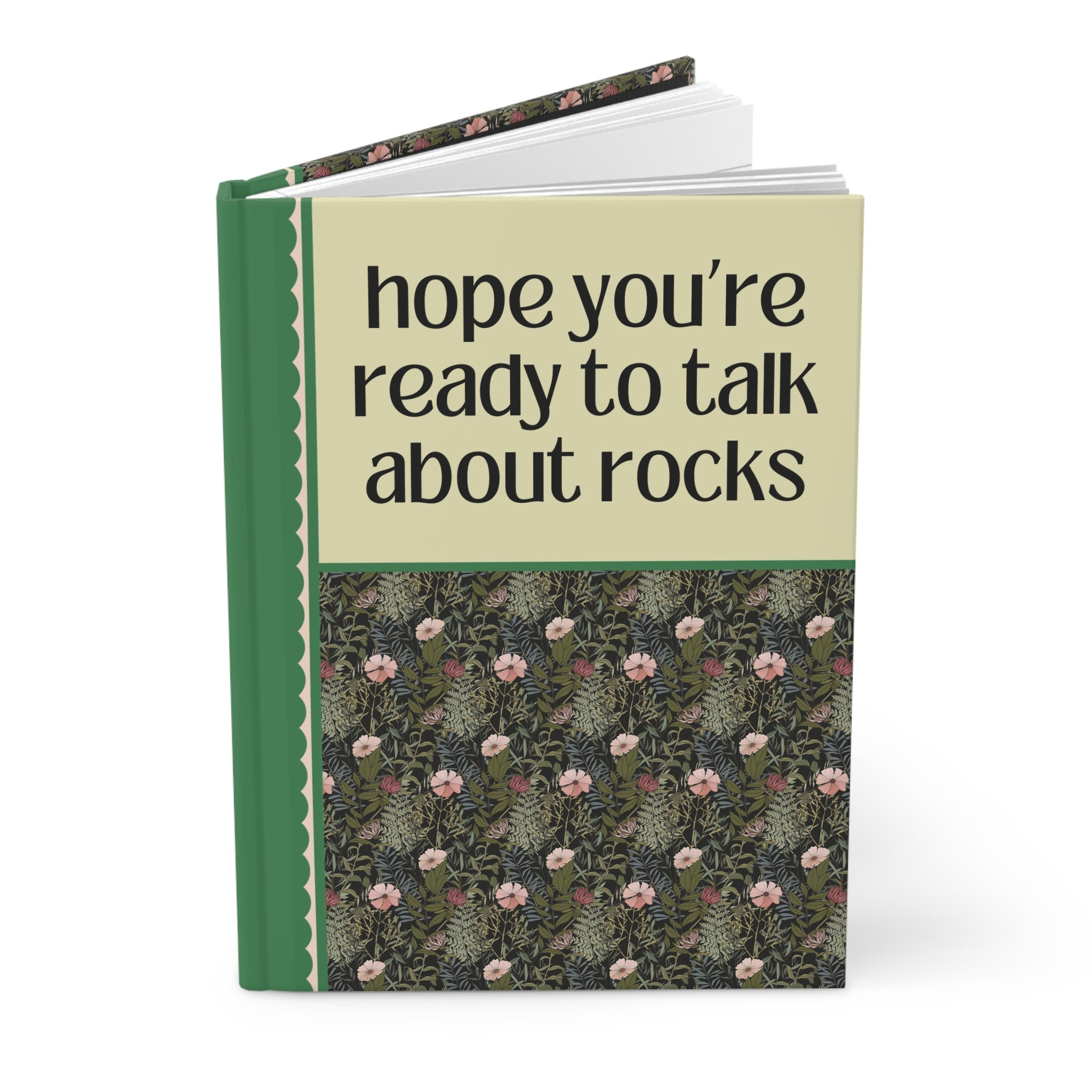 Funny Geologist Notebook, Science Teacher or Geology Major: Will Yap About Rocks, Funny Saying Science Major Gift, Petrology and Mineralogy - Opal and June