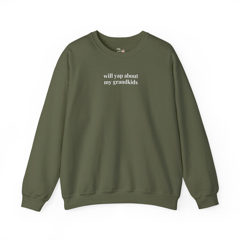 Funny Grandma Sweatshirt for Mother's Day, Silly New Grandma Shirt for Mimi Who Loves to Talk About Grandkids, Cute Gigi or Nana Gift - Opal and June