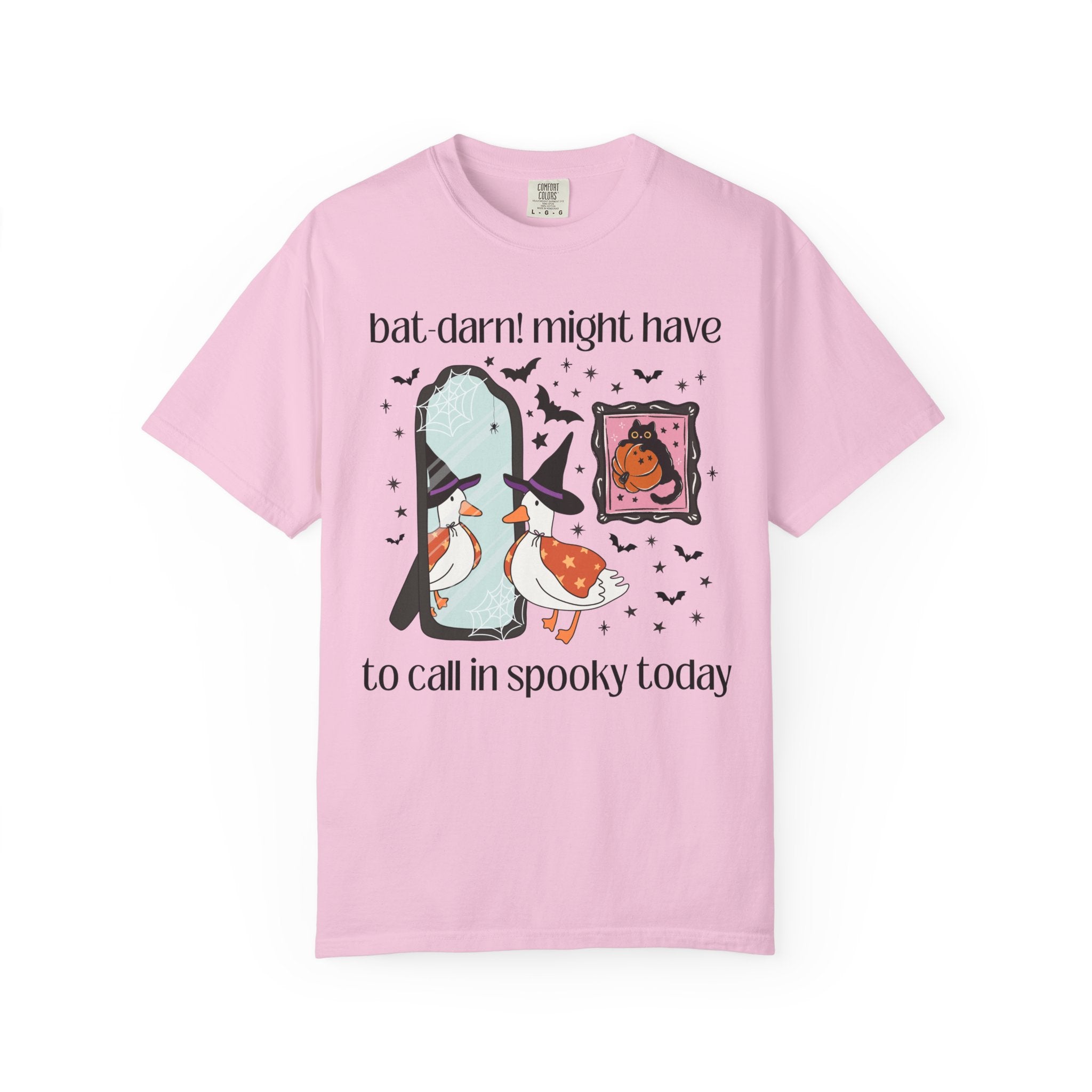 Funny Halloween Goose T-Shirt for Spooky Season, Silly Sarcastic Halloween T-Shirt for Animal Lover, Retro Aesthetic Cat Mom or Cat Dad Tee - Opal and June