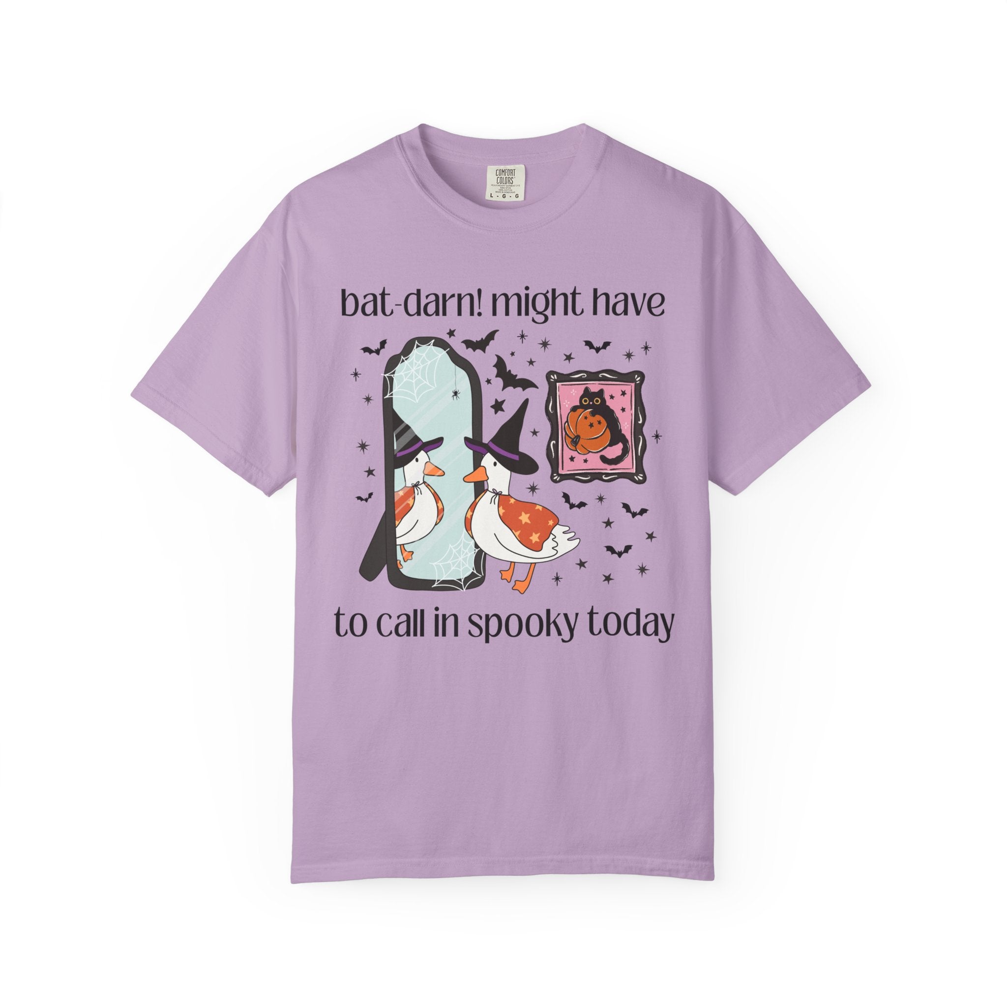 Funny Halloween Goose T-Shirt for Spooky Season, Silly Sarcastic Halloween T-Shirt for Animal Lover, Retro Aesthetic Cat Mom or Cat Dad Tee - Opal and June