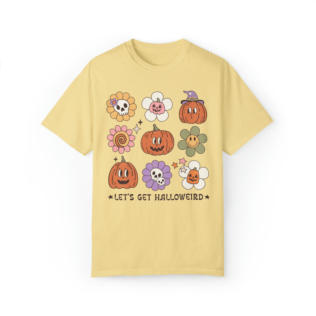 Funny Halloween Shirt with Distressed Retro Aesthetic: Let's Get Halloweird - Opal and June