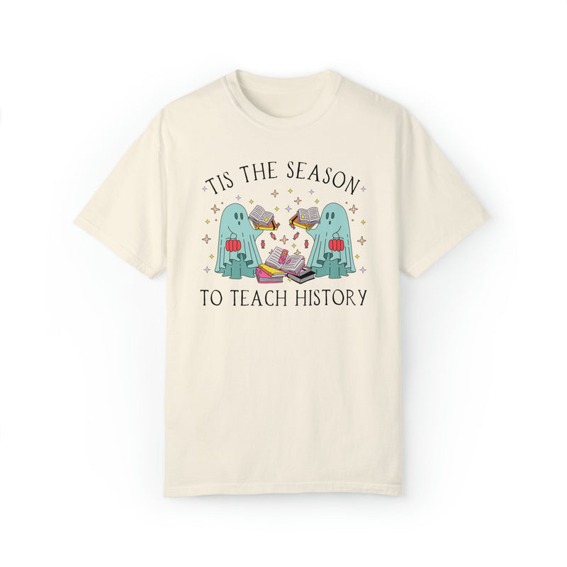 Funny Halloween Tee Shirt for History Teacher: Tis the Season To Teach History - Opal and June