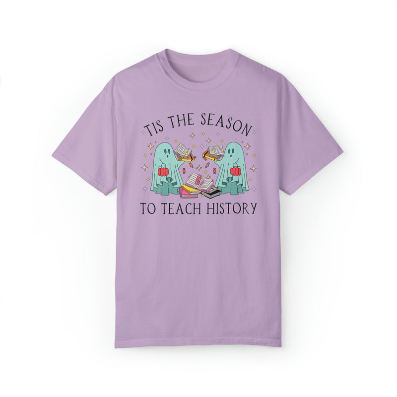 Funny Halloween Tee Shirt for History Teacher: Tis the Season To Teach History - Opal and June