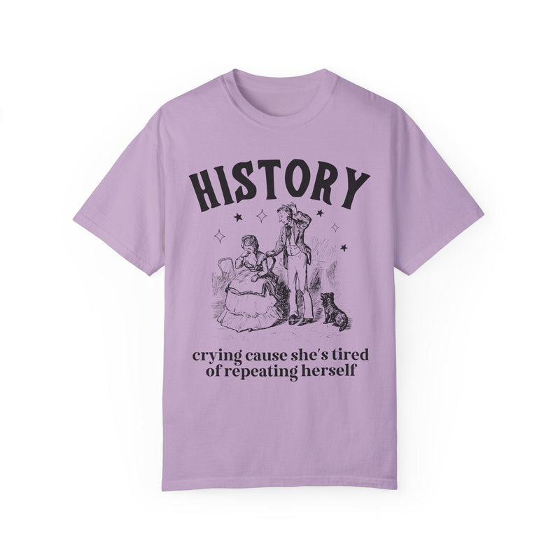 Funny History Teacher Tee Shirt for History Buff, Cute Women's History T-Shirt for History Major, Social Studies Teacher Middle School Tee - Opal and June