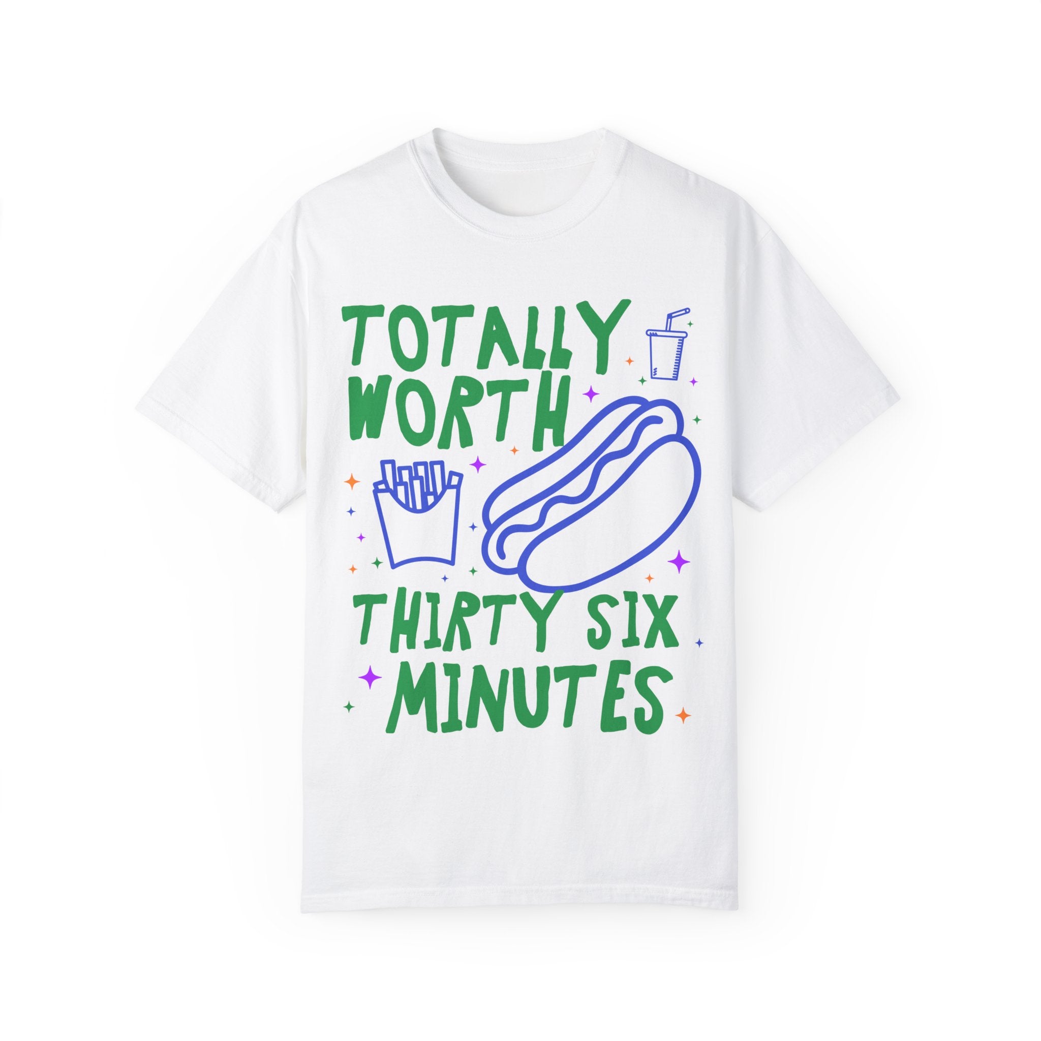 Funny Hot Dog Lover Tee Shirt, Baseball Friend or Dad Who Loves Eating Hot Dogs, Silly Weirdcore Foodie Shirt with Fries, Father's Day Gift - Opal and June