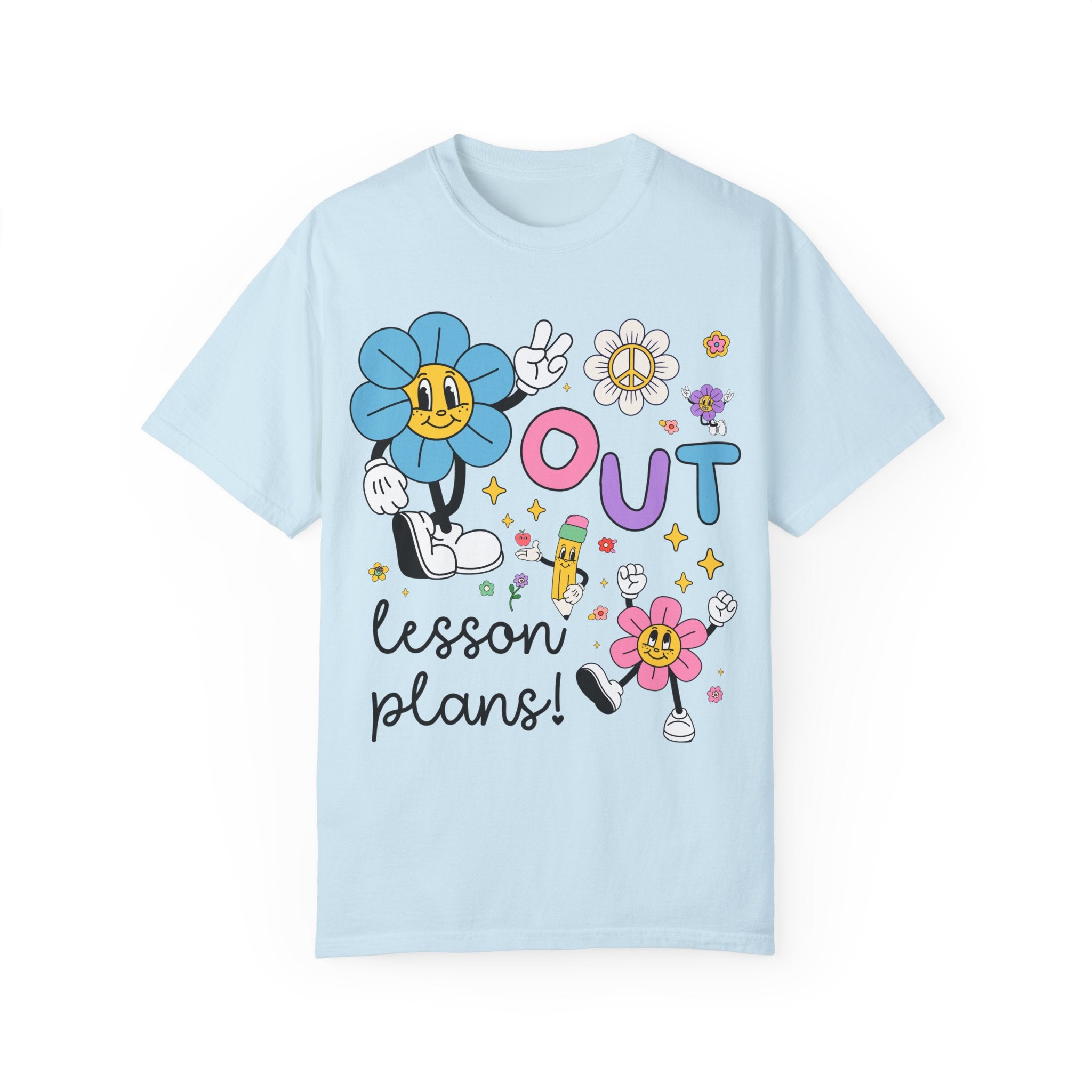 Funny Last Day of School Teacher Tee Shirt: Elementary Education Staff, Kindergarten Teacher Shirt, First Grade Crew, Matching Second Grade - Opal and June