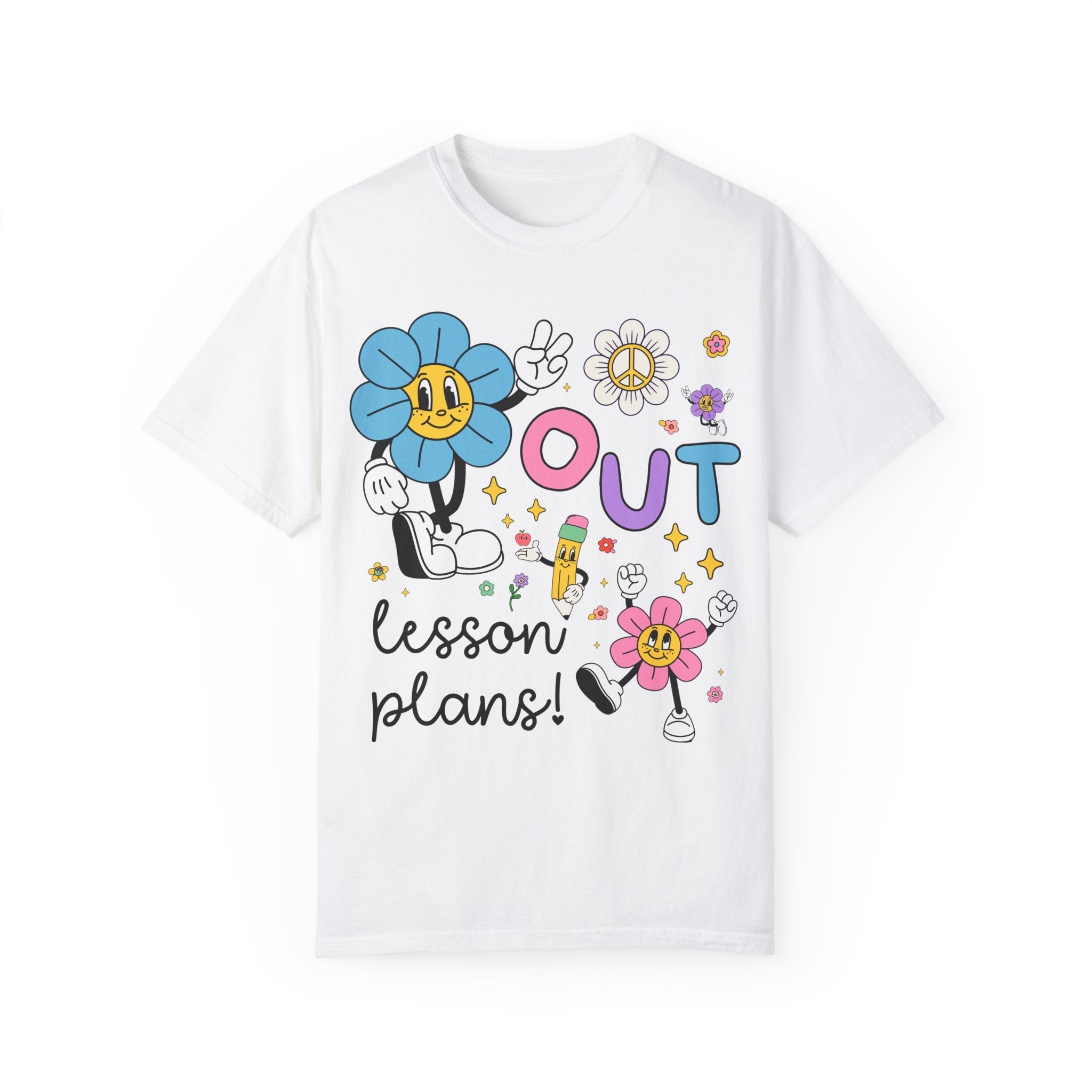 Funny Last Day of School Teacher Tee Shirt: Elementary Education Staff, Kindergarten Teacher Shirt, First Grade Crew, Matching Second Grade - Opal and June