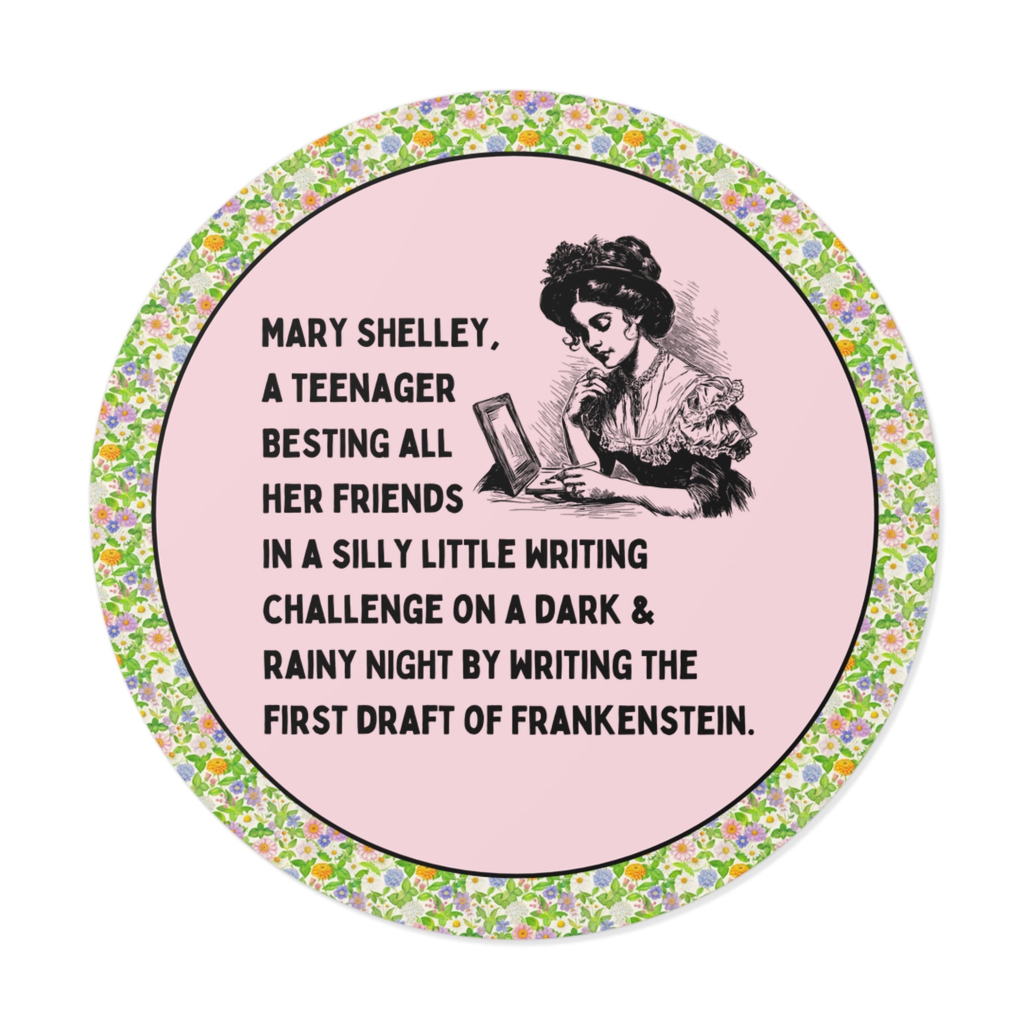 Funny Mary Shelley Sticker for English Major, Literature Professor, Silly History Teacher Bookish Sticker for Historian, Classic Scary Books - Opal and June