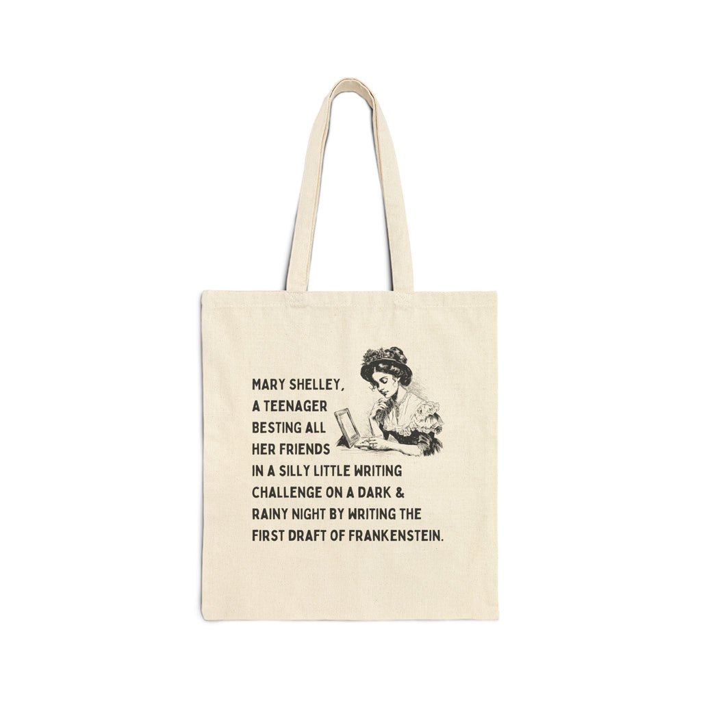 Funny Mary Shelley Tote Bag for English Major or Classic Literature Professor - Opal and June