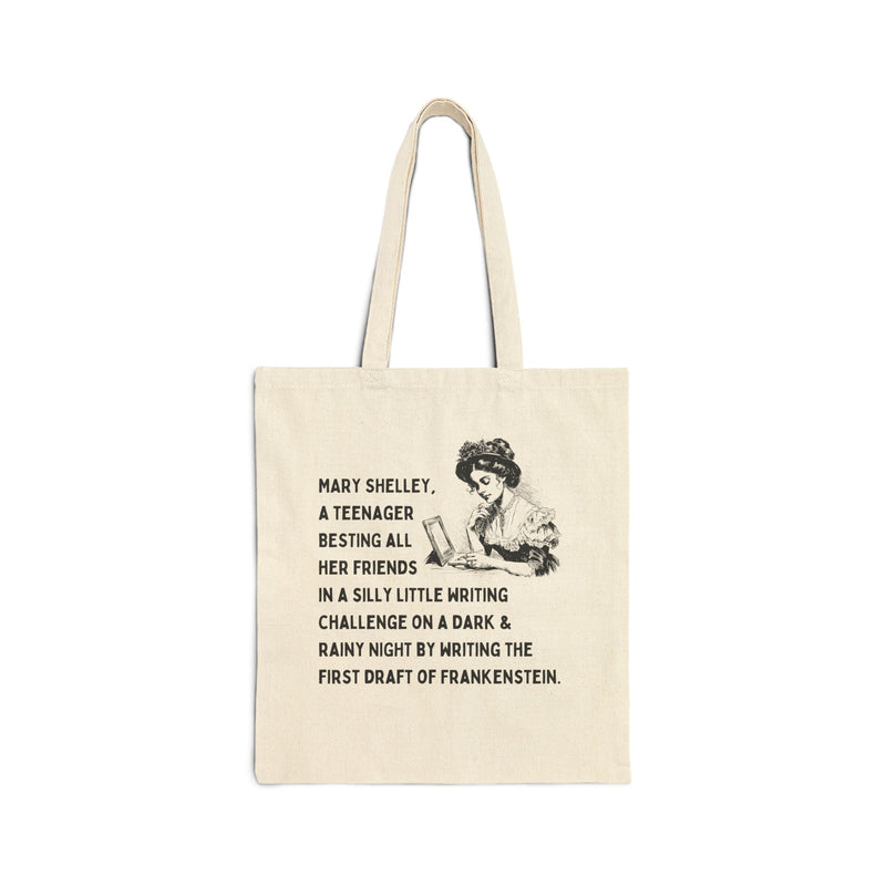 Funny Mary Shelley Tote Bag for English Major or Classic Literature Professor - Opal and June